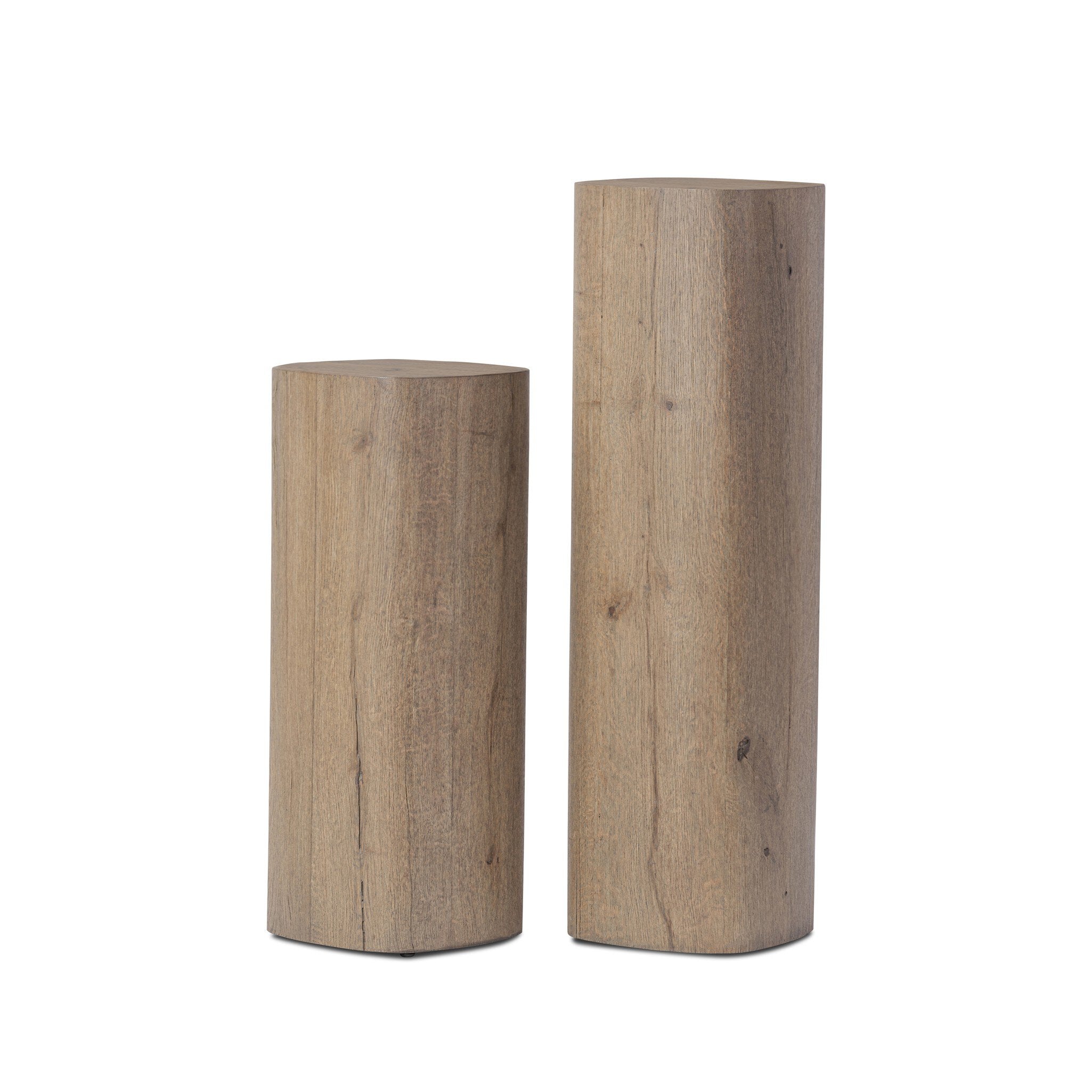 Tycho Pedestal - Brown Oak Veneer | 30"