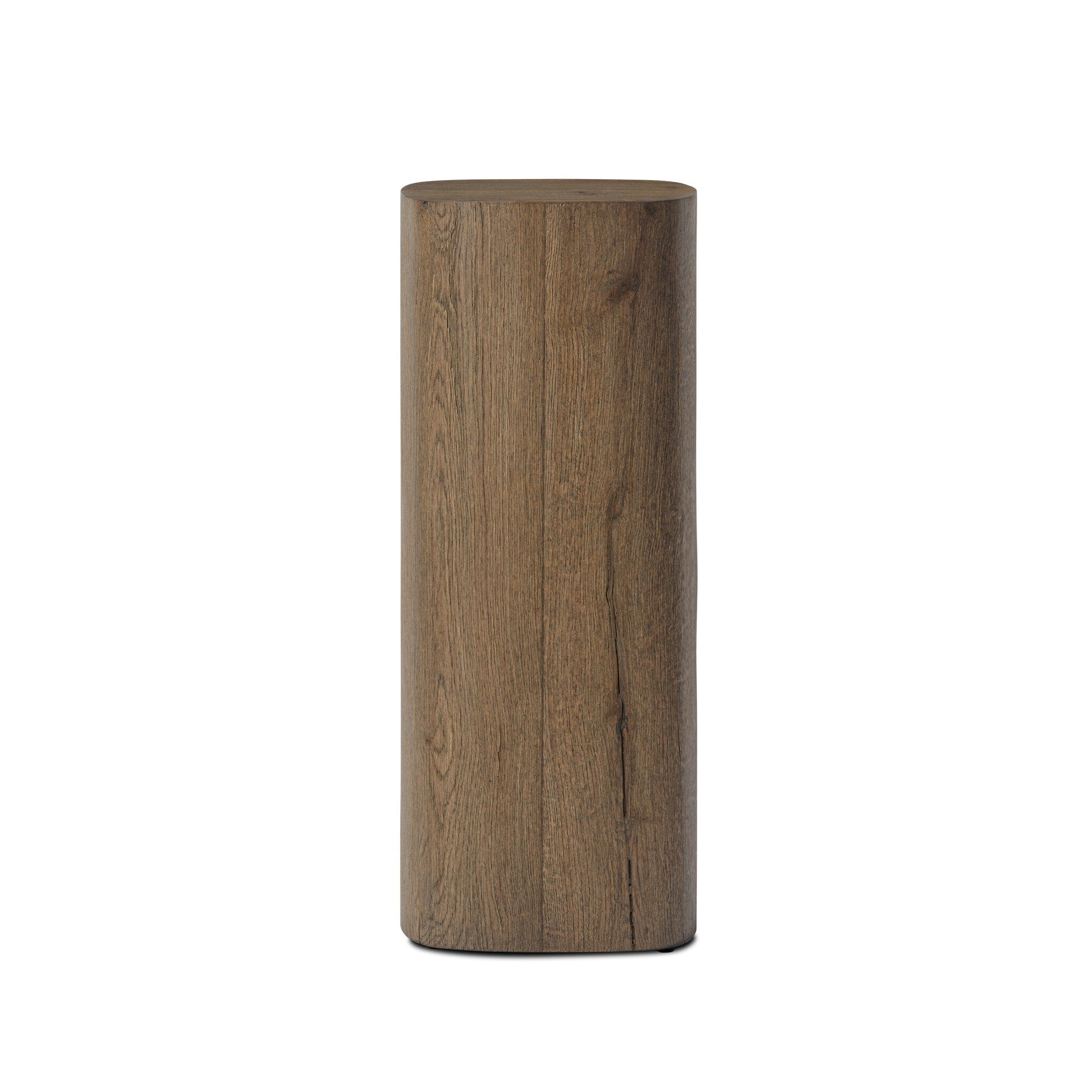 Tycho Pedestal - Brown Oak Veneer | 30"