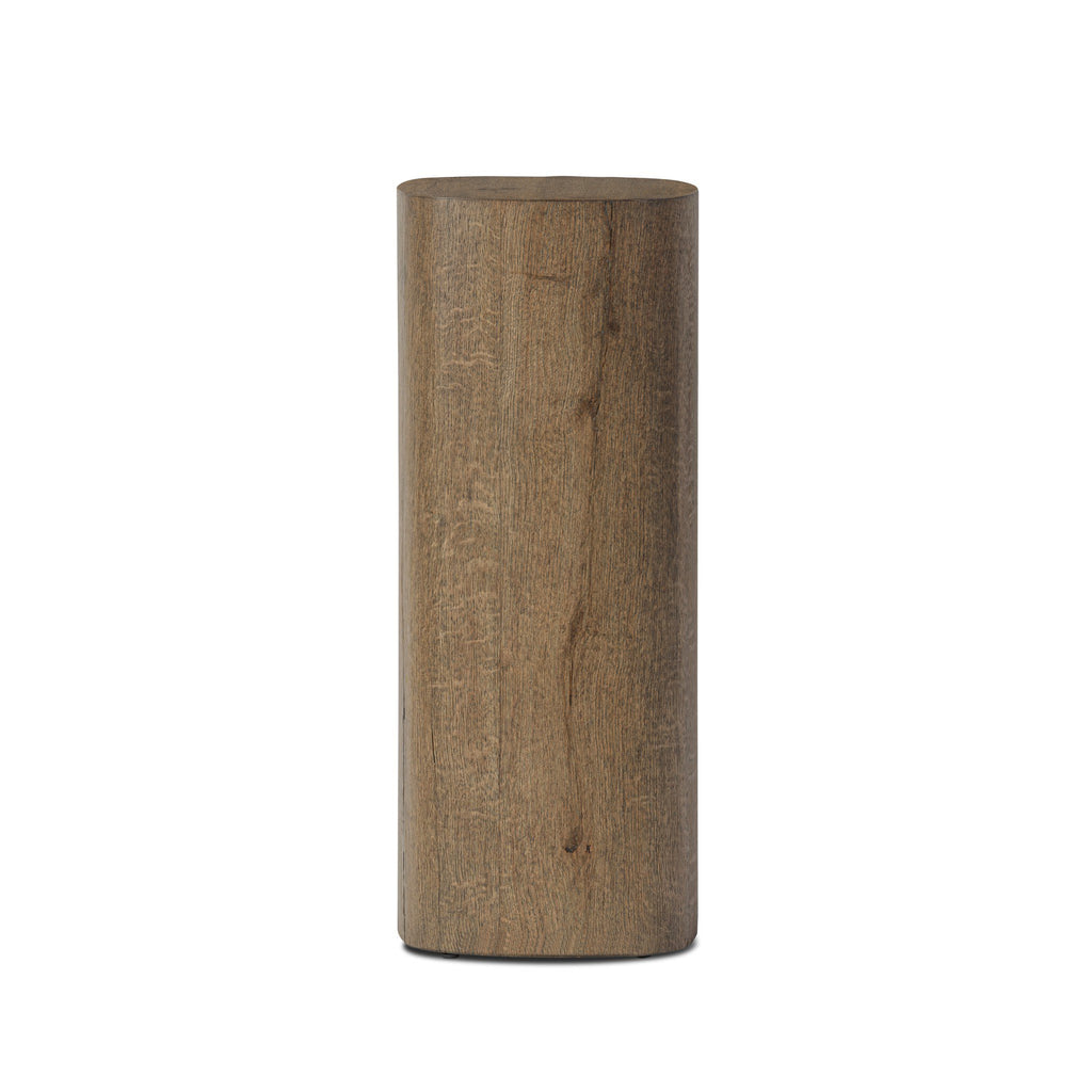 Tycho Pedestal - Brown Oak Veneer | 30"