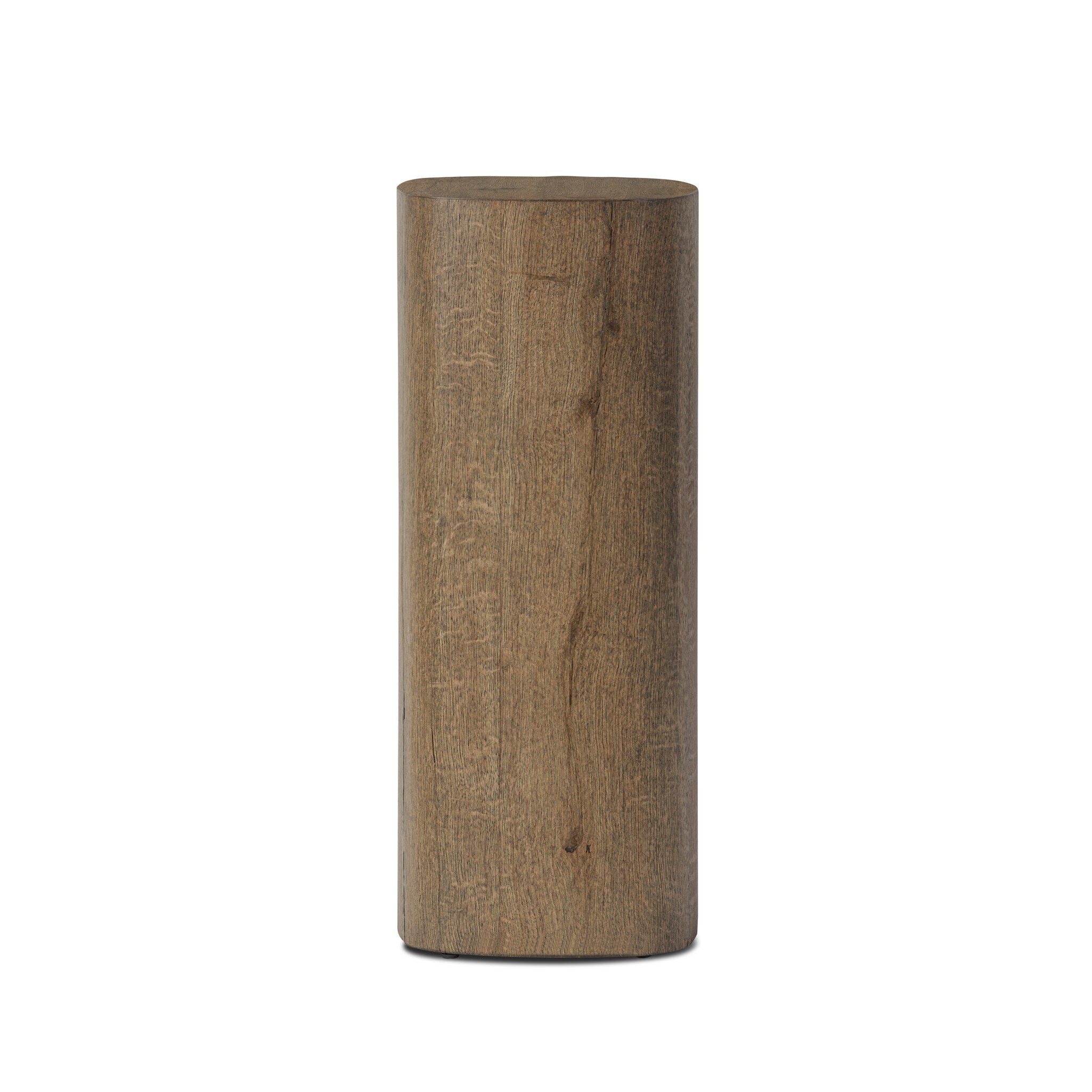 Tycho Pedestal - Brown Oak Veneer | 30"