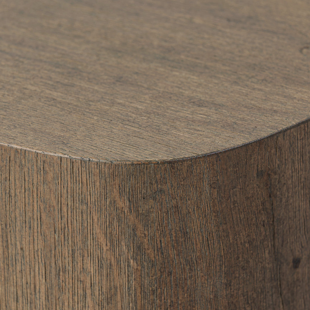 Tycho Pedestal - Brown Oak Veneer | 40"