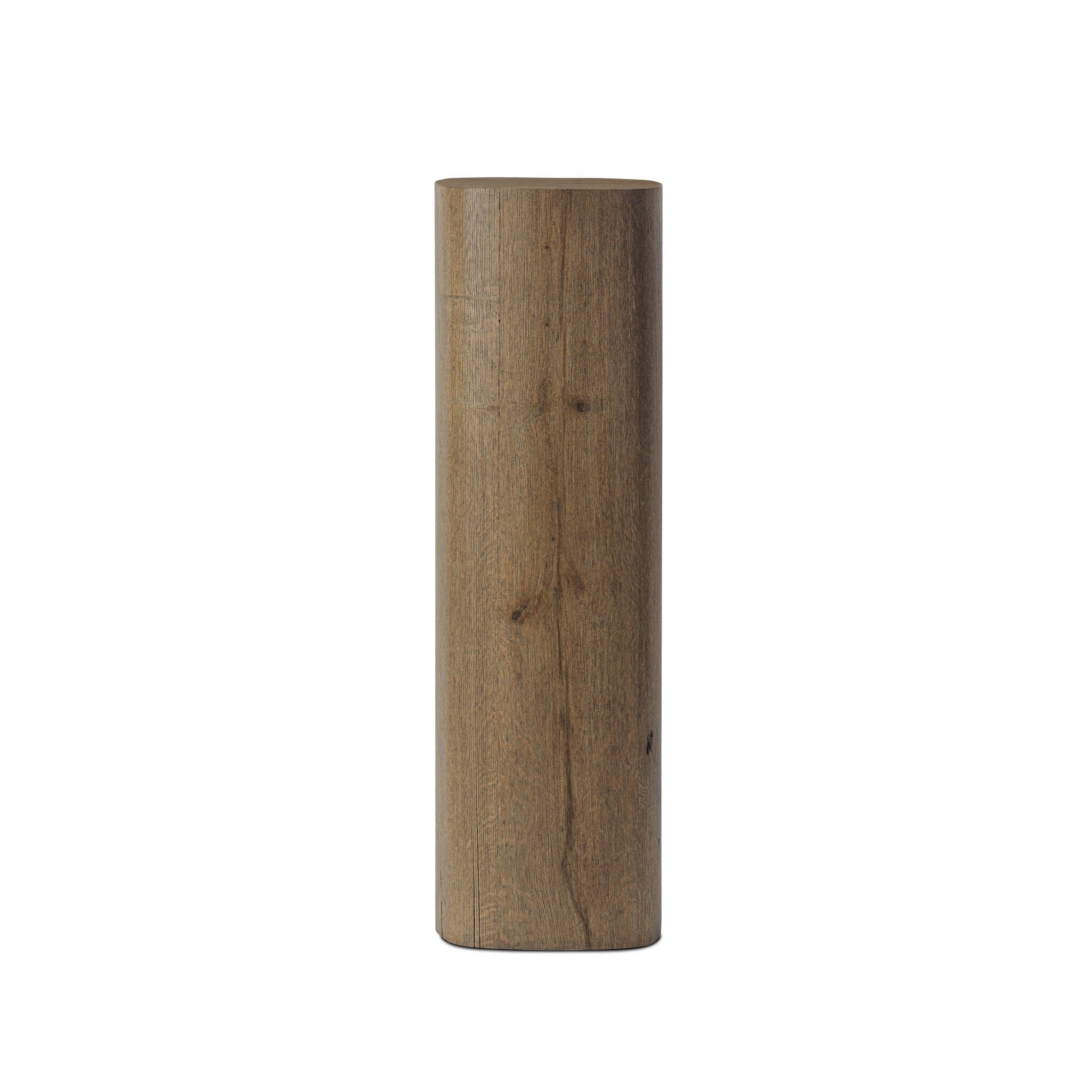 Tycho Pedestal - Brown Oak Veneer | 40"