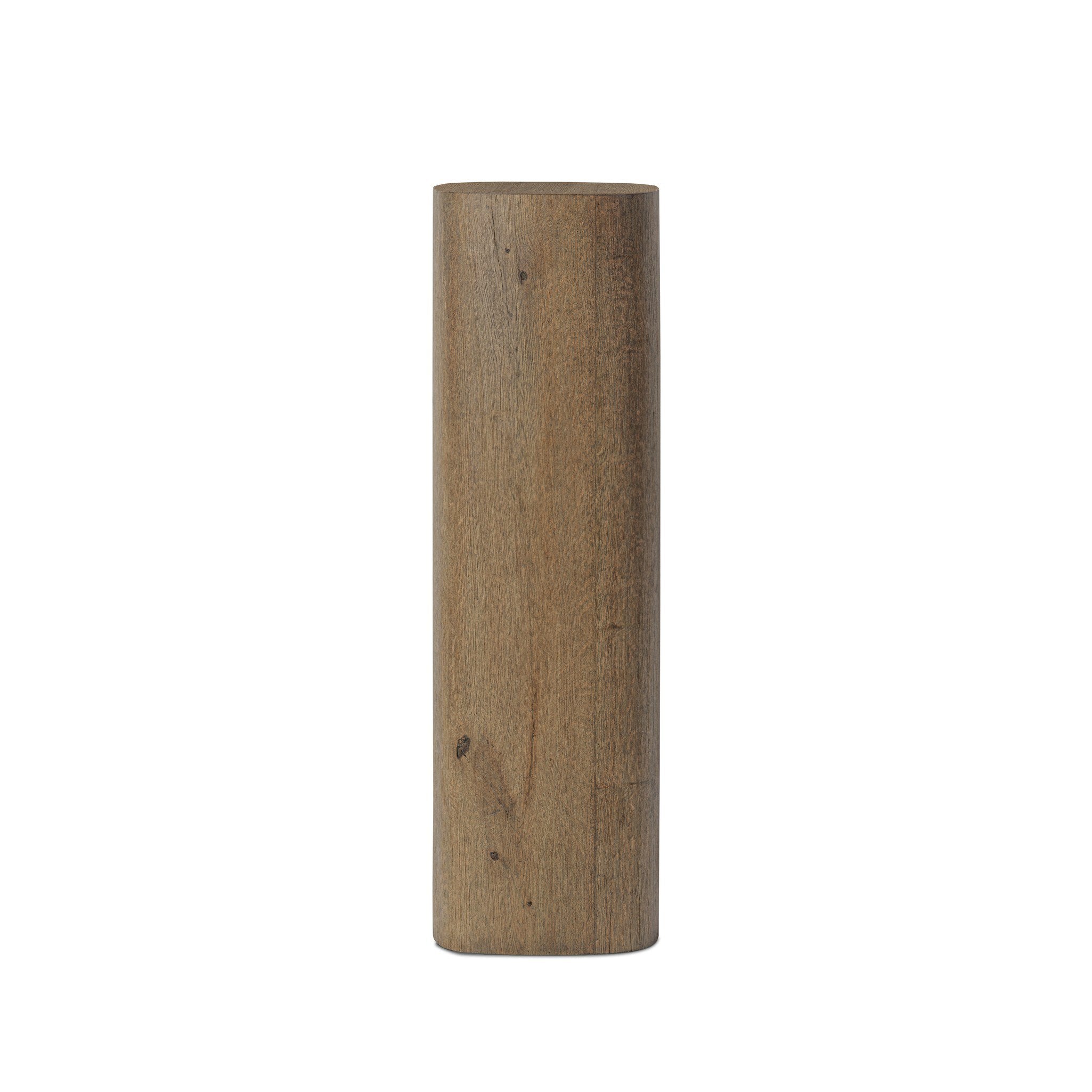 Tycho Pedestal - Brown Oak Veneer | 40"