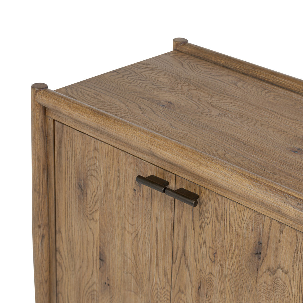 Glenview 4 Door Sideboard - Weathered Oak
