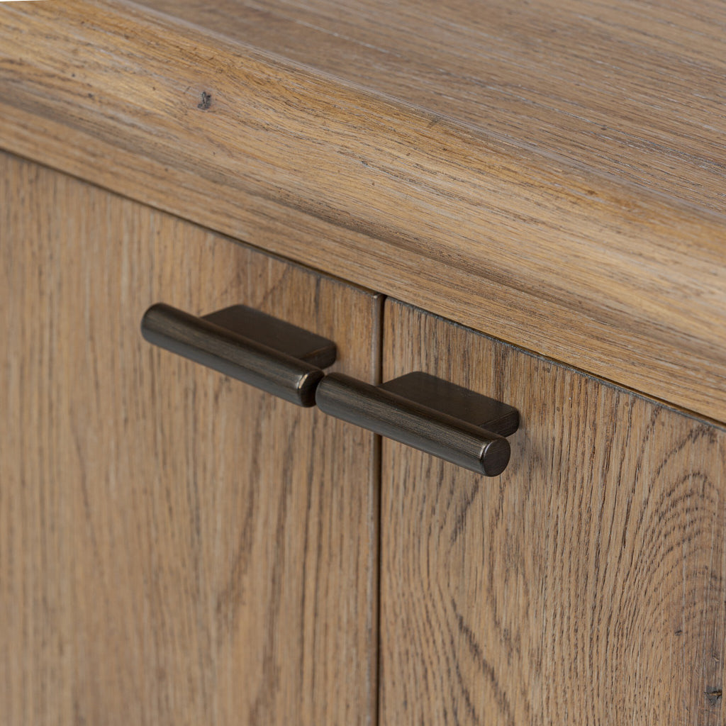 Glenview 4 Door Sideboard - Weathered Oak