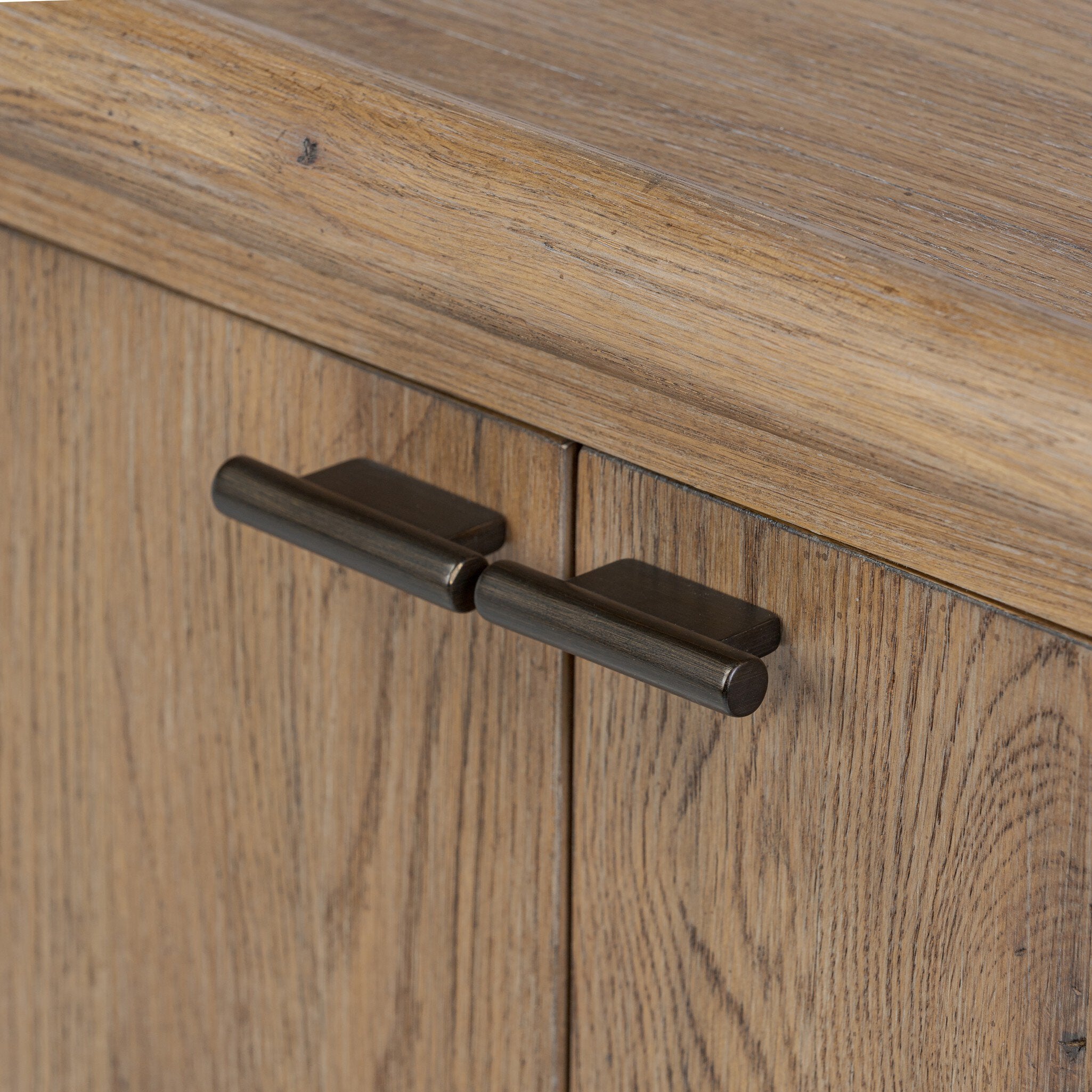 Glenview 4 Door Sideboard - Weathered Oak