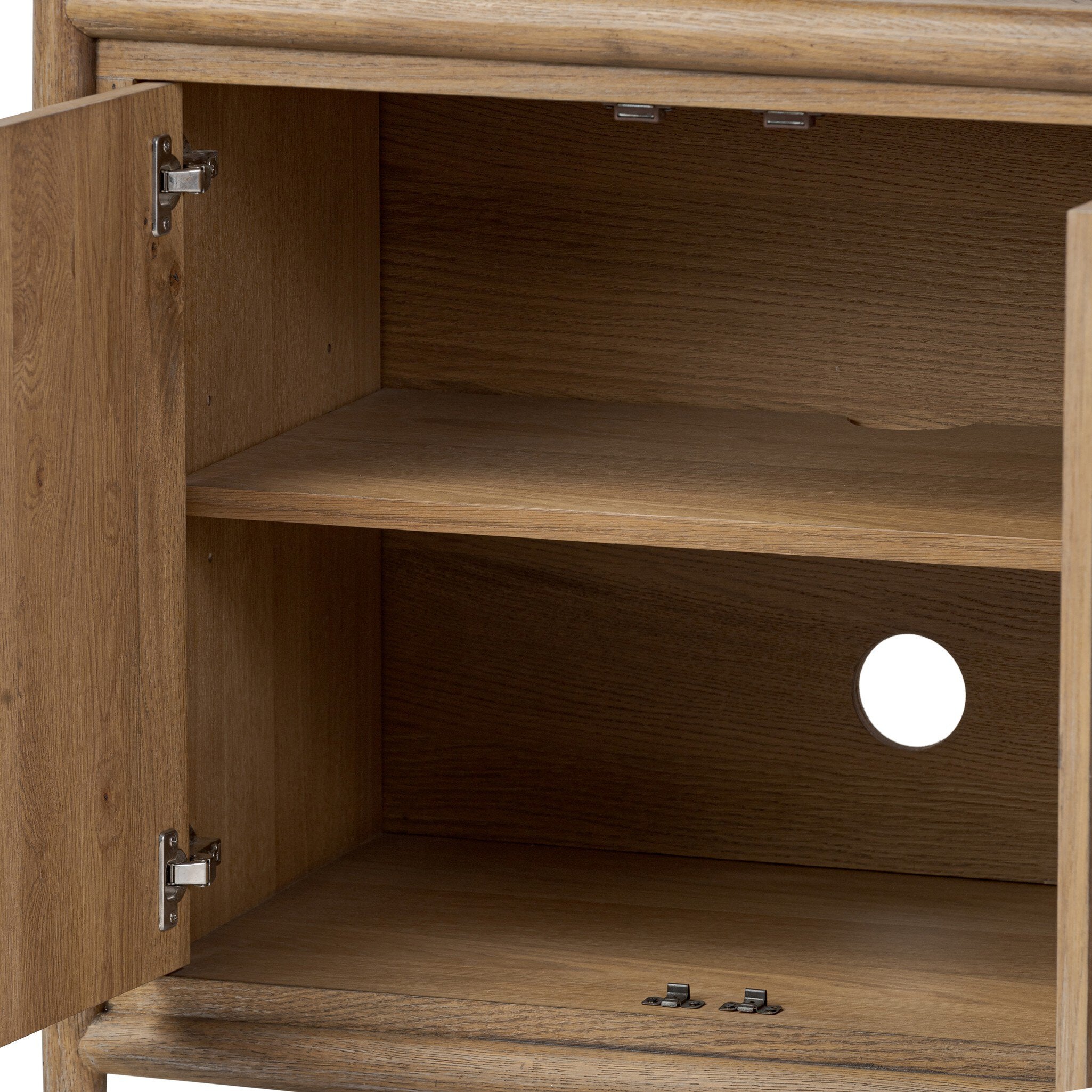 Glenview 4 Door Sideboard - Weathered Oak