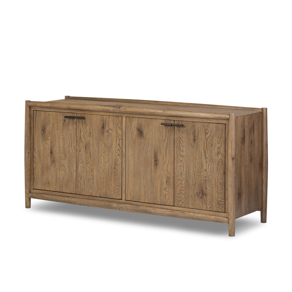 Glenview 4 Door Sideboard - Weathered Oak
