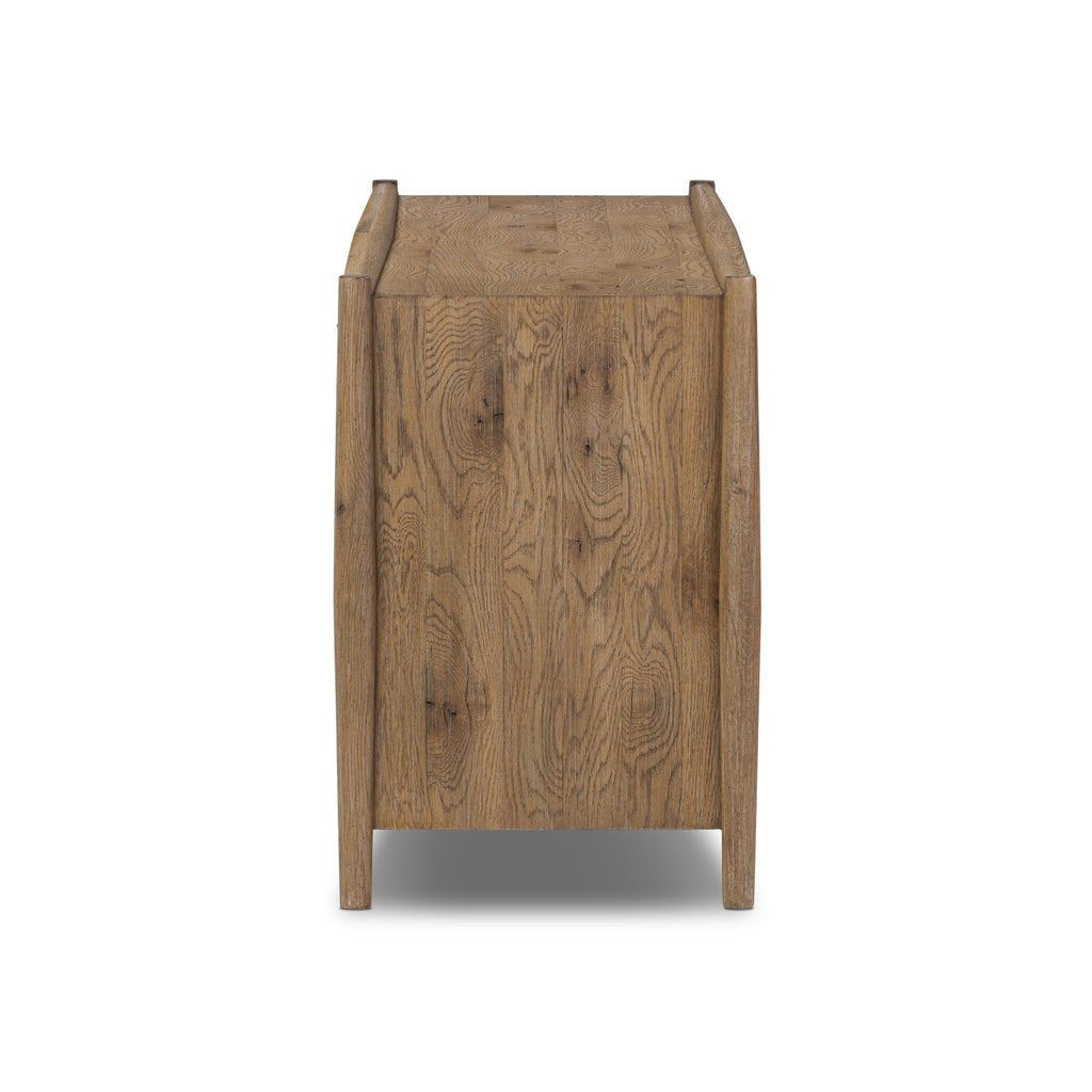 Glenview 4 Door Sideboard - Weathered Oak