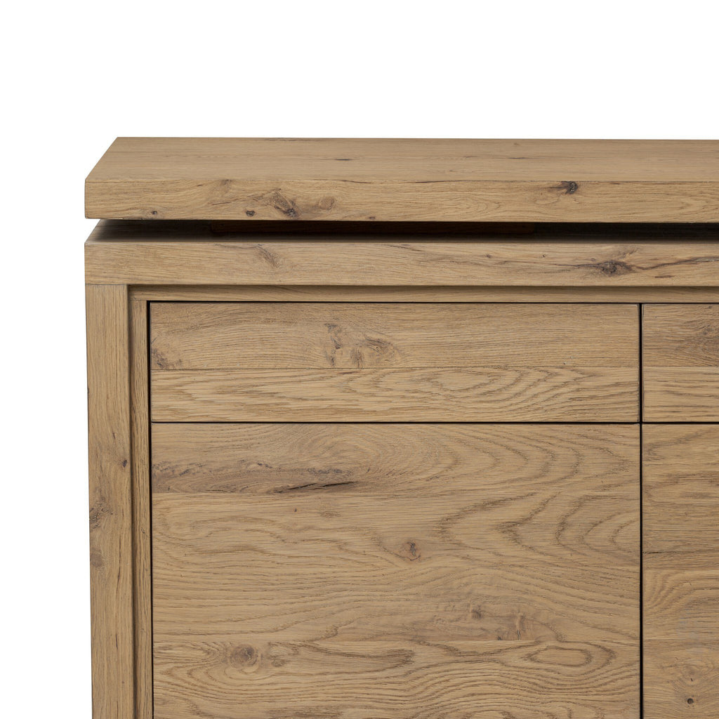Noah Rotating Desk - Aged Smoked Oak Resawn