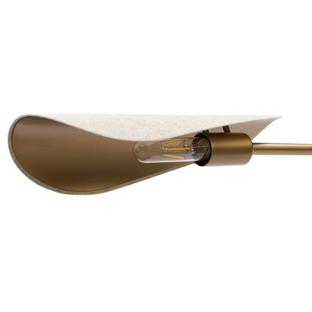 Astrid Sconce - Antique Brass | Flax Linen