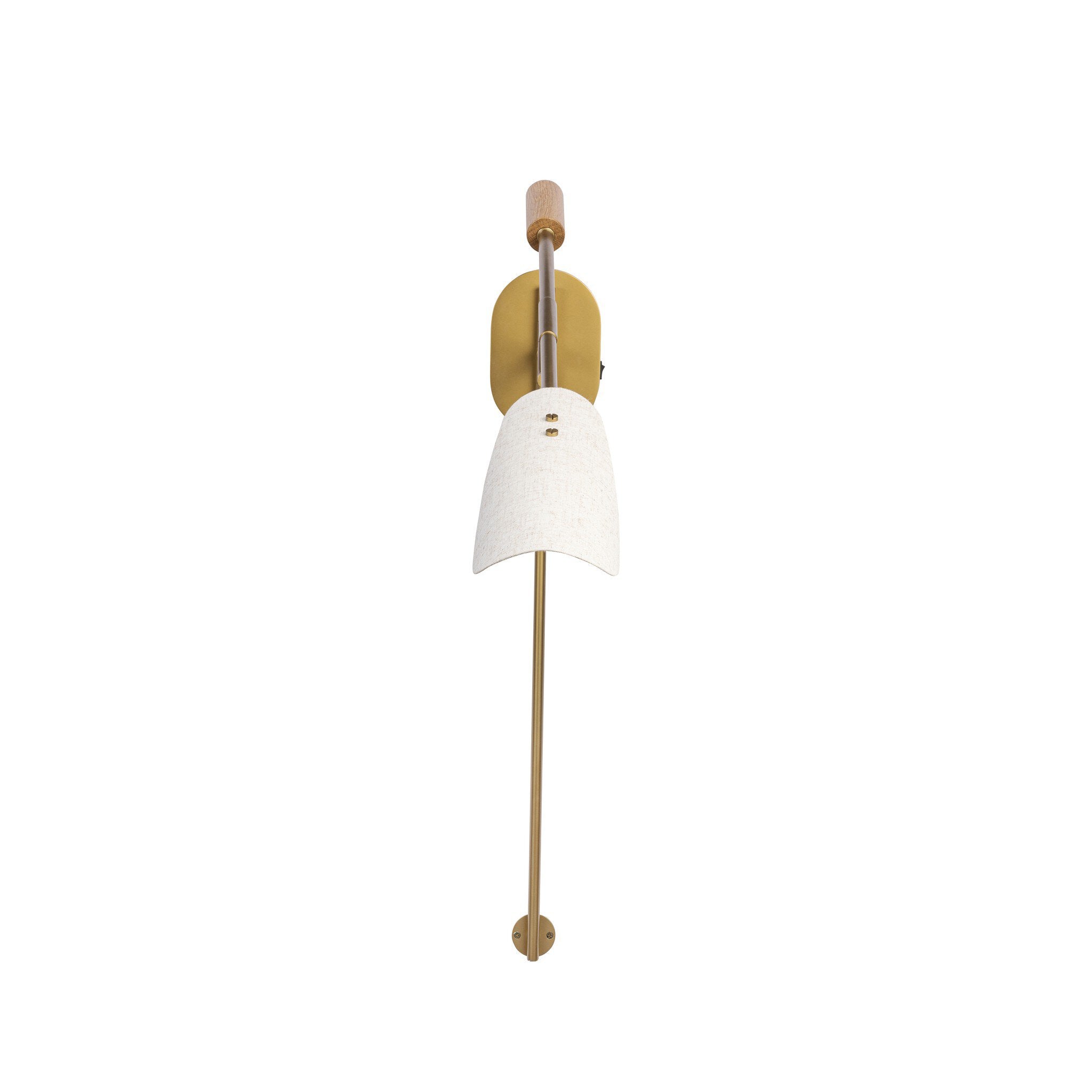 Astrid Sconce - Antique Brass | Flax Linen