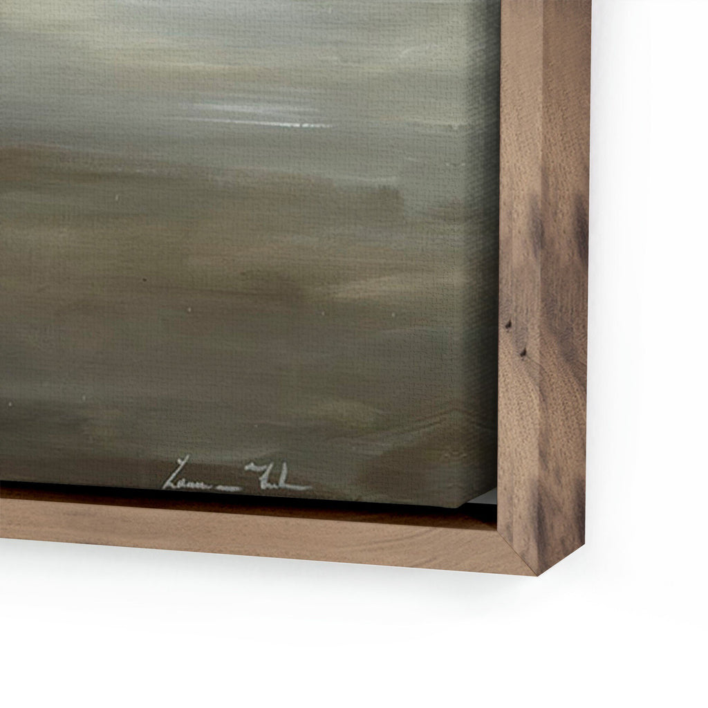 Morning II by Lauren Fuhr	 - Rustic Walnut Floater