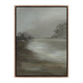 Morning II by Lauren Fuhr	 - Rustic Walnut Floater