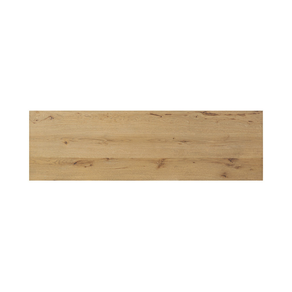 Alessio Media Console - Aged Natural Oak Veneer