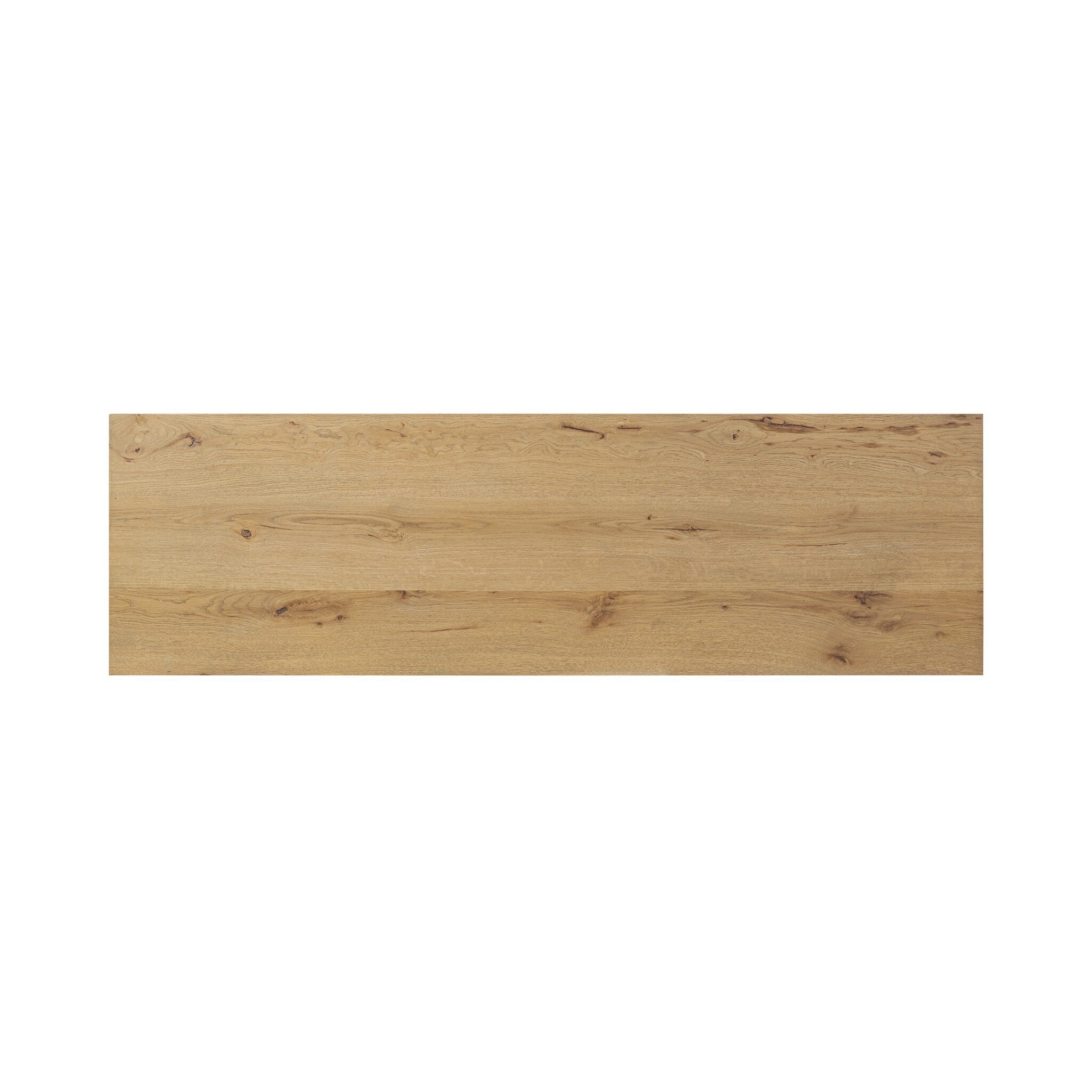 Alessio Media Console - Aged Natural Oak Veneer