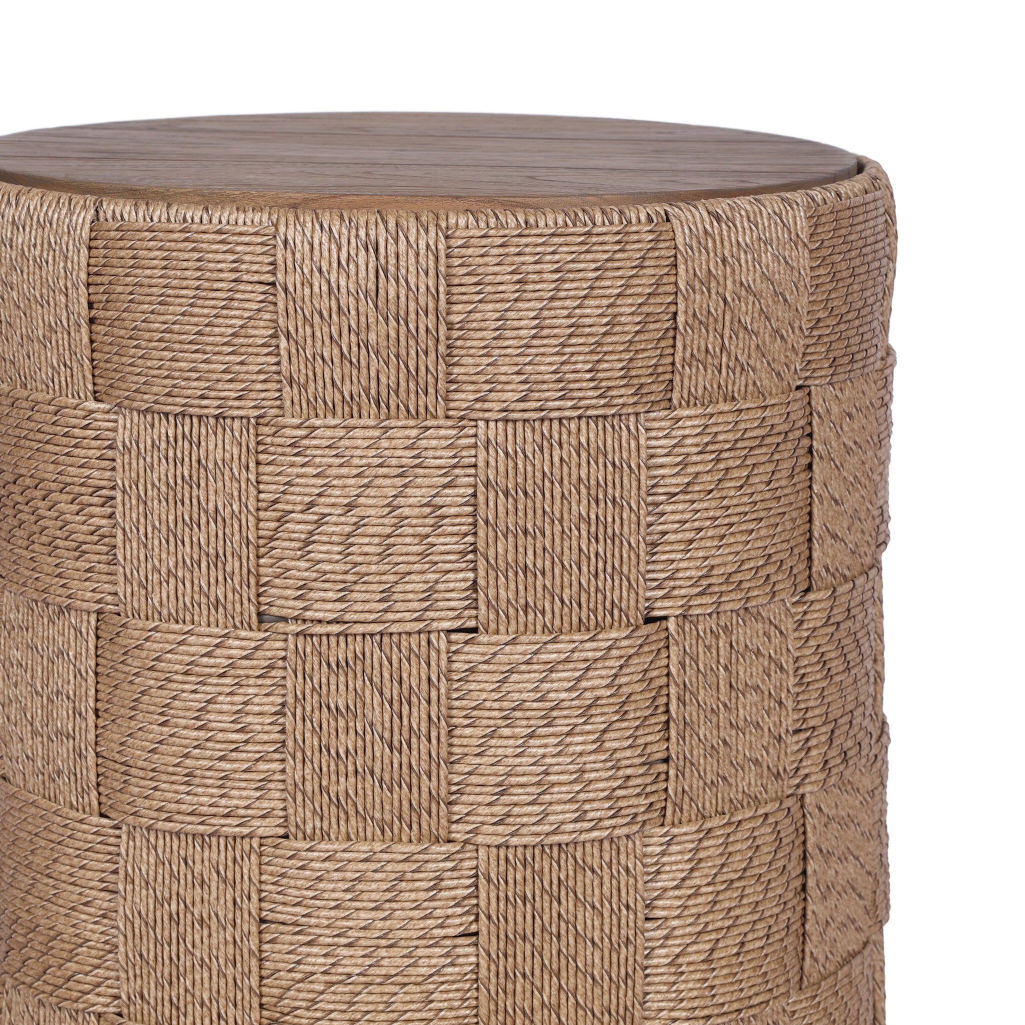 Brandt Outdoor End Table - Stained Toasted Brown