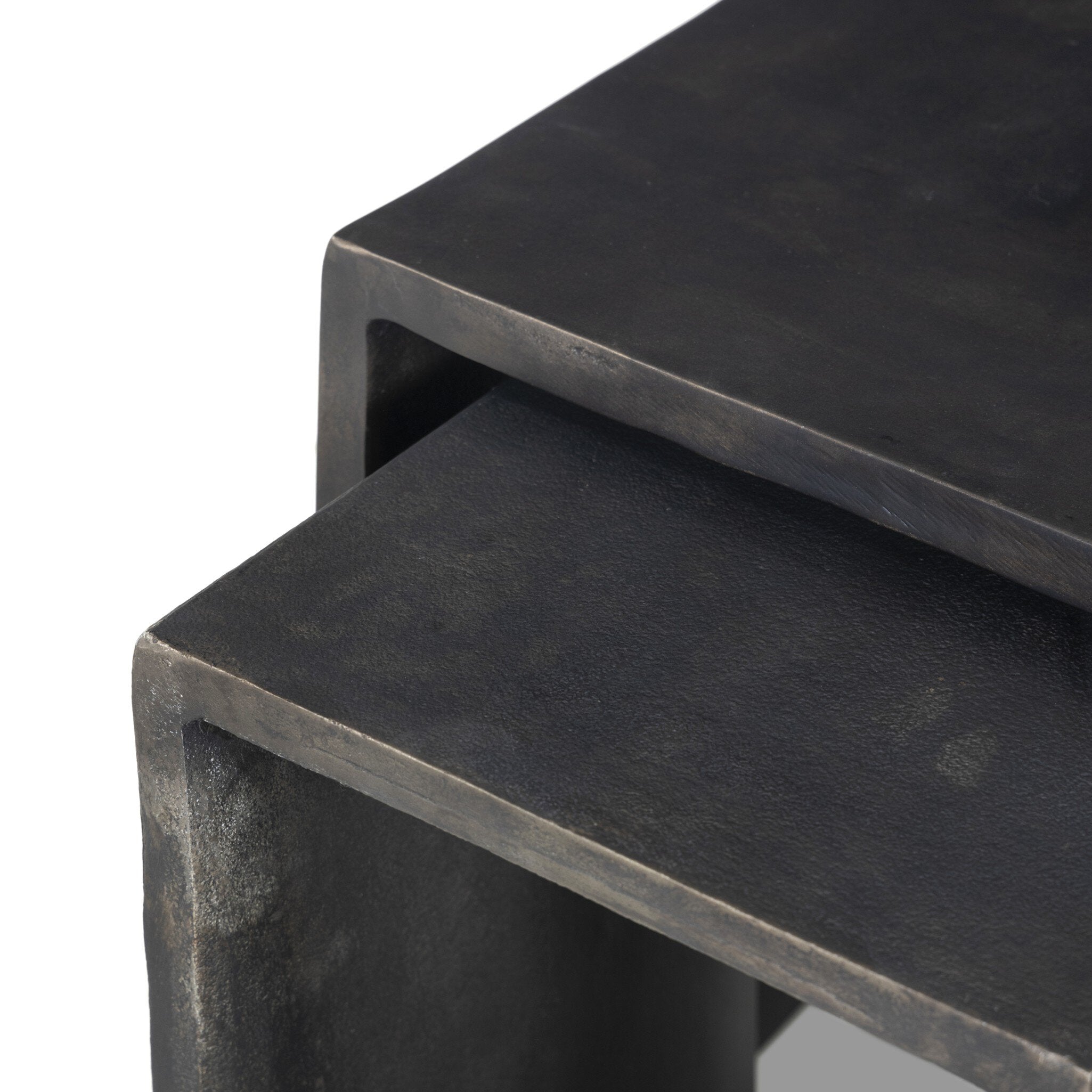 Sonya Outdoor End Table - Distressed Bronze