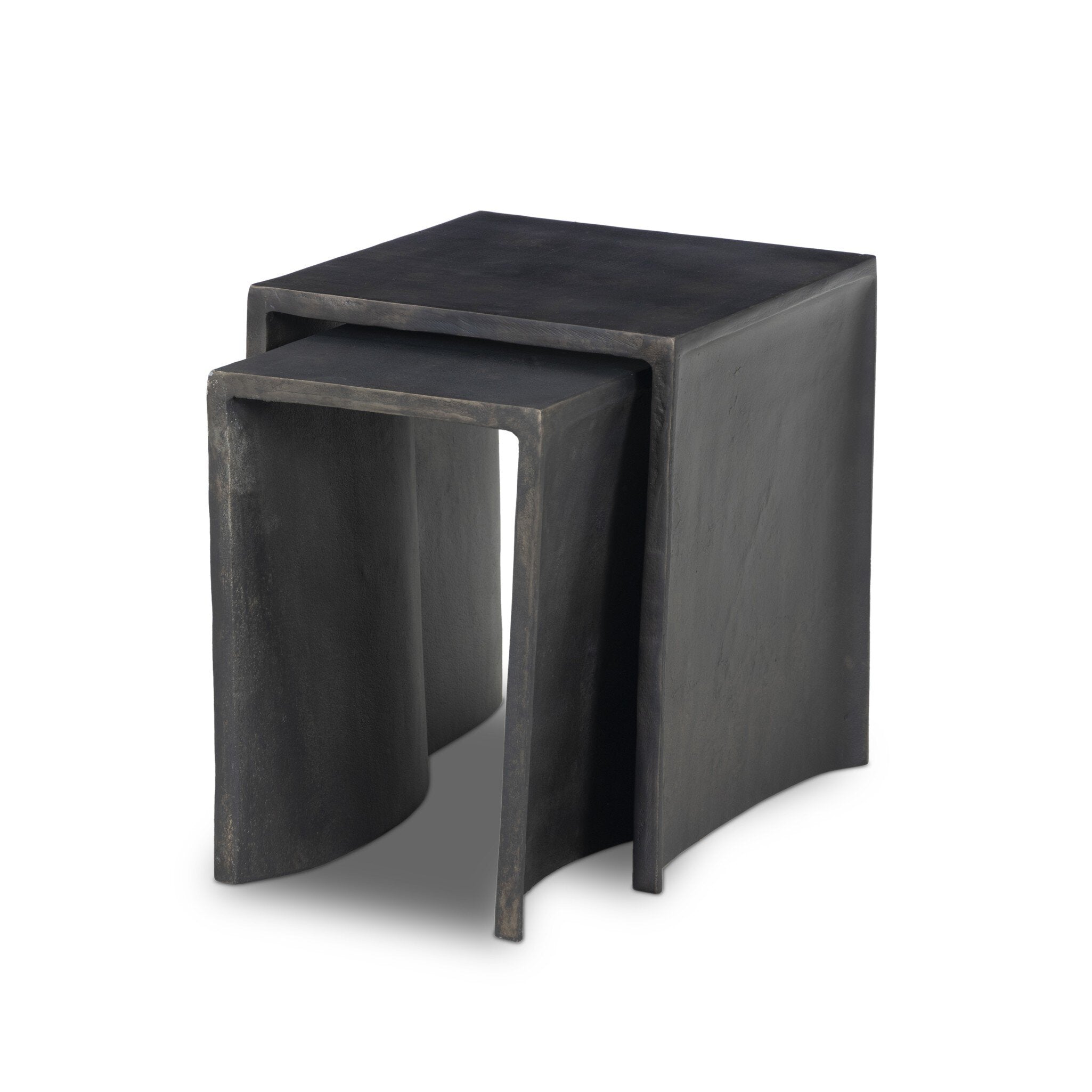 Sonya Outdoor End Table - Distressed Bronze