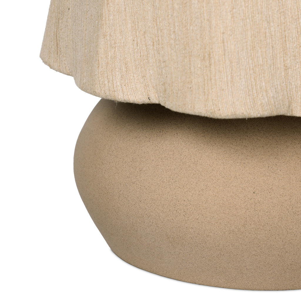 Posie Table Lamp - Tan Speckled Ceramic
