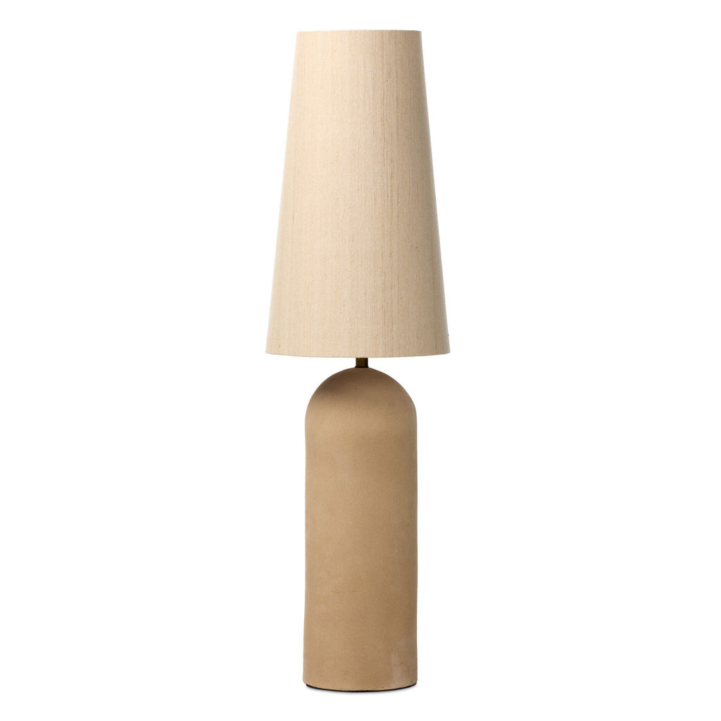 Posie Floor Lamp - Tan Speckled Ceramic