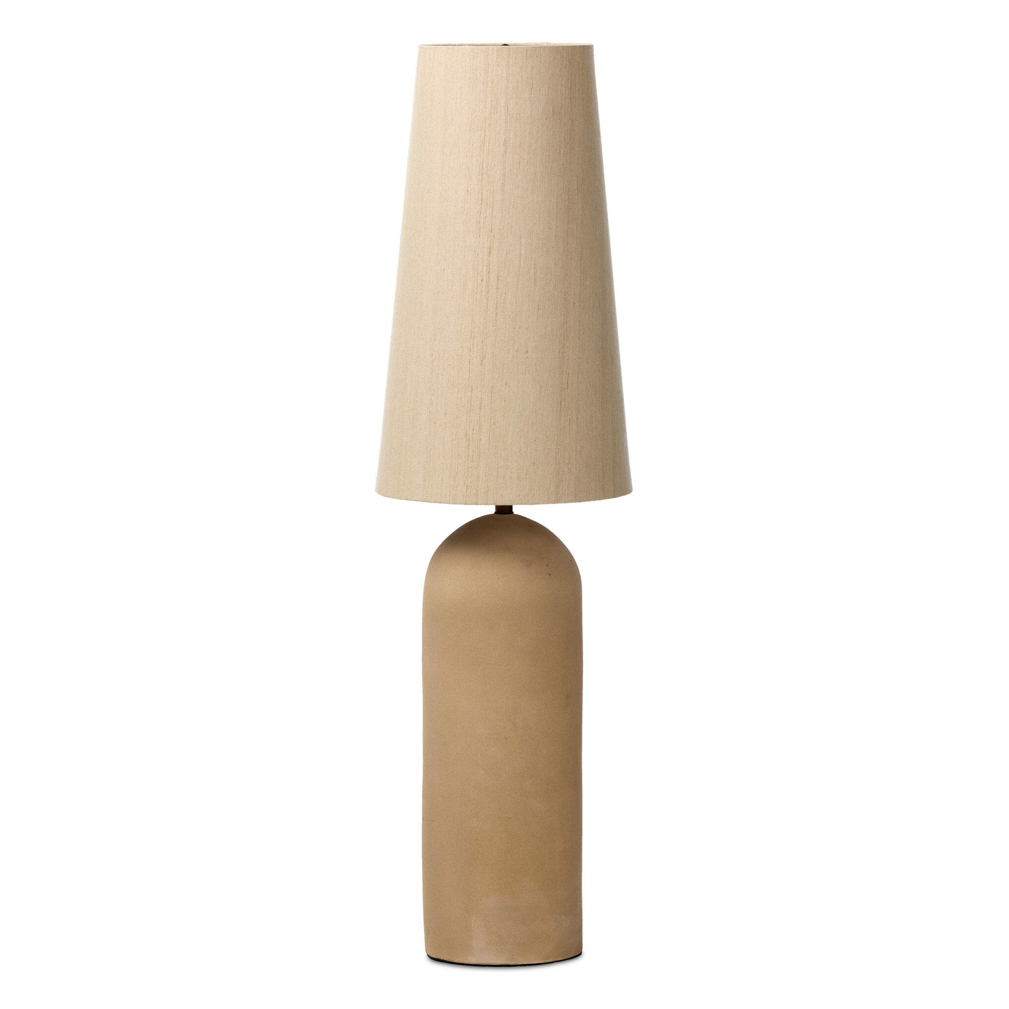 Posie Floor Lamp - Tan Speckled Ceramic