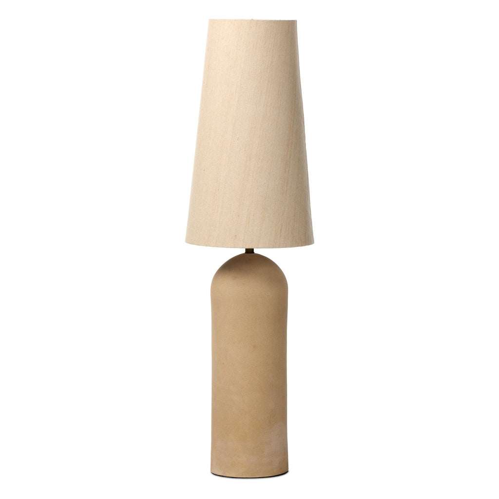 Posie Floor Lamp - Tan Speckled Ceramic