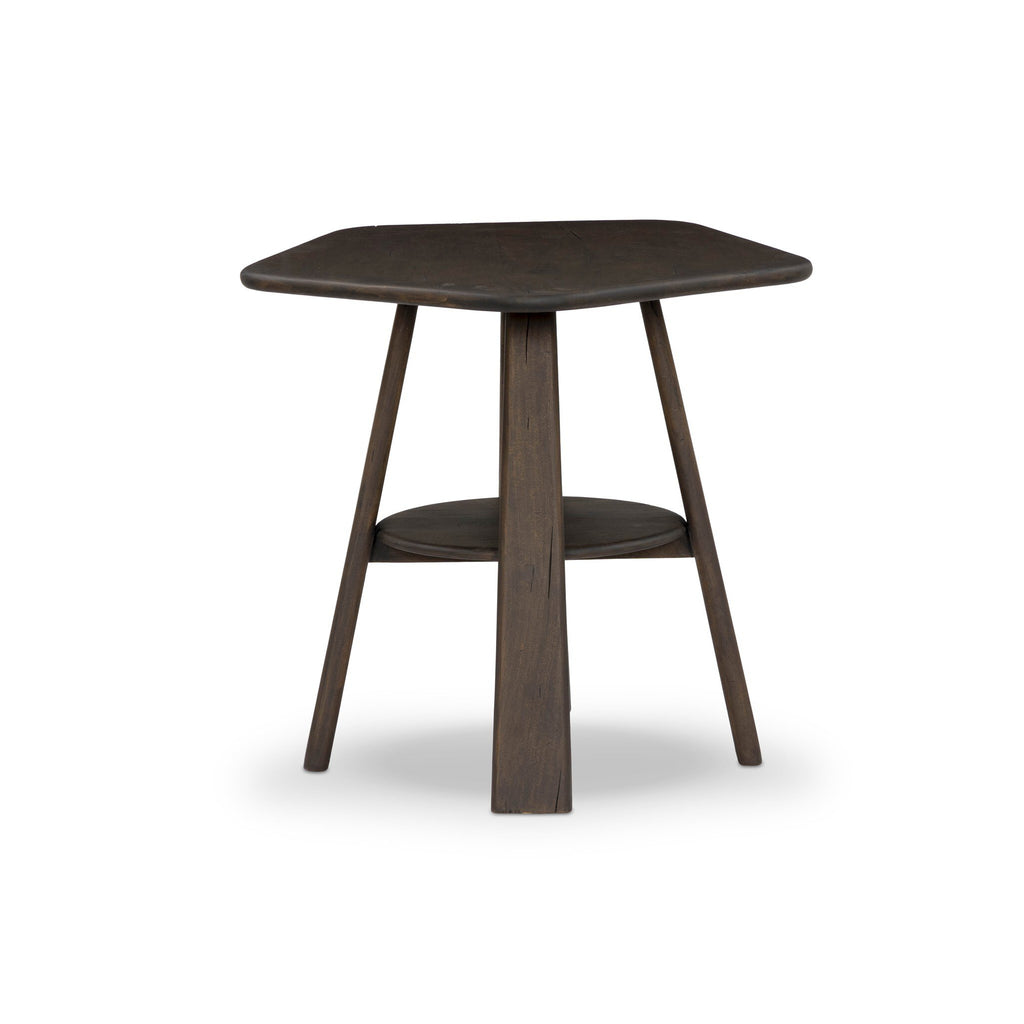 Brennon End Table - Aged Belgium Bleach