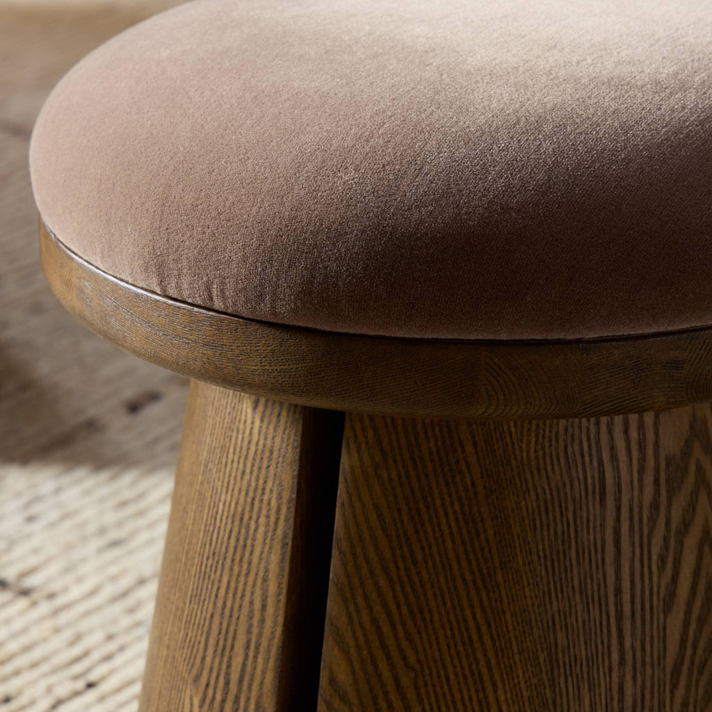 Bea Accent Stool - Monte Mushroom