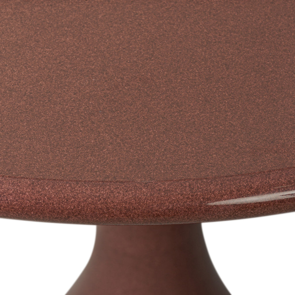 Vernon Dining Table - Smooth Red Concrete