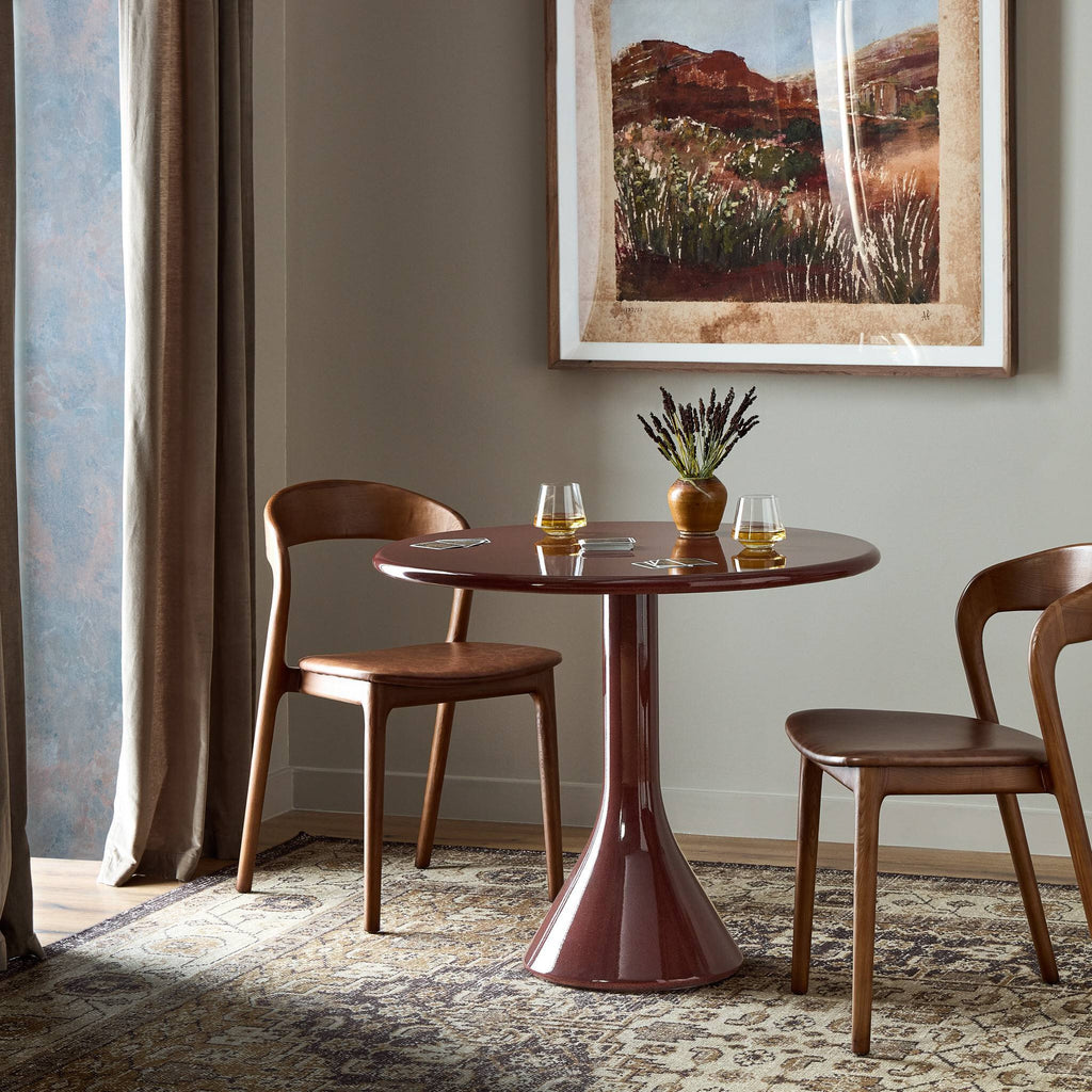 Vernon Dining Table - Smooth Red Concrete