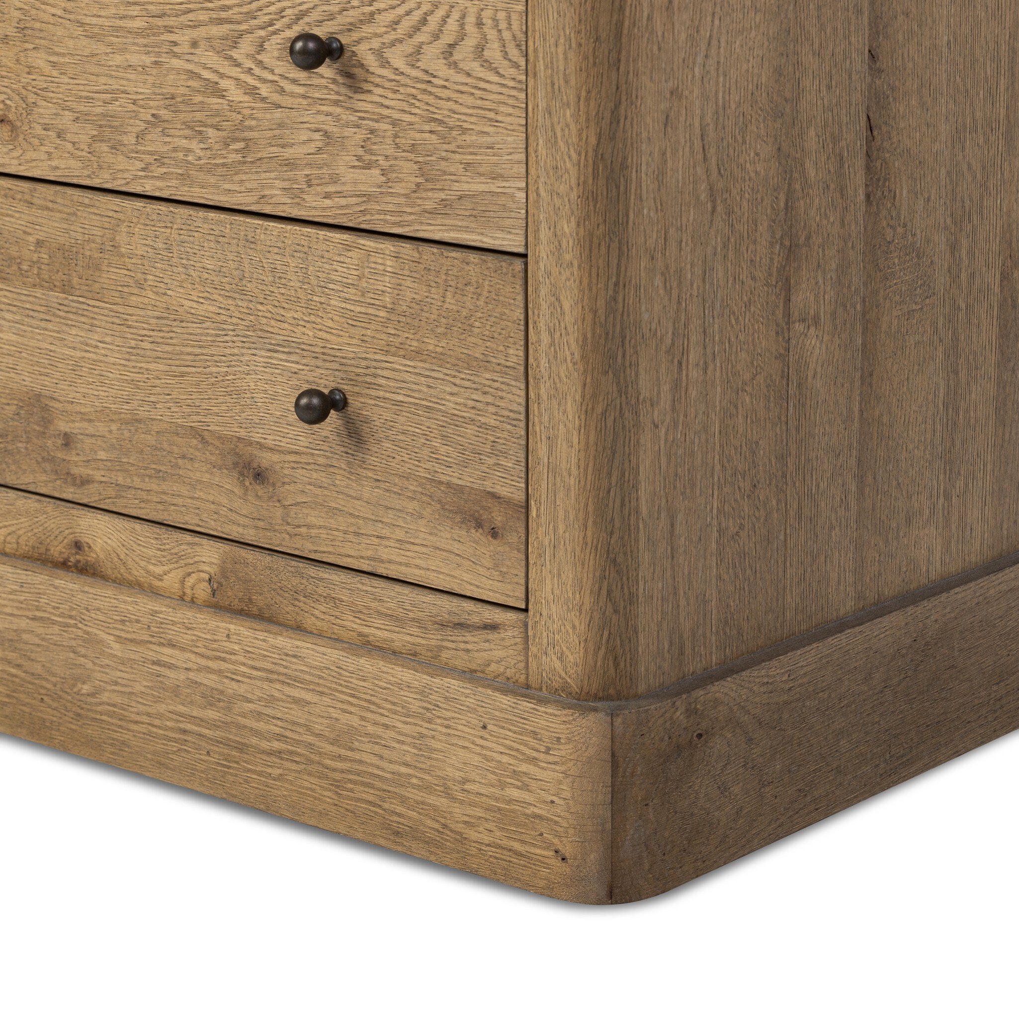 Grand 6 Drawer Dresser - Honey  Brown Oak Veneer