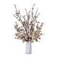 Cherry Blossoms Arrangement 48"H Pink / White Porcelain