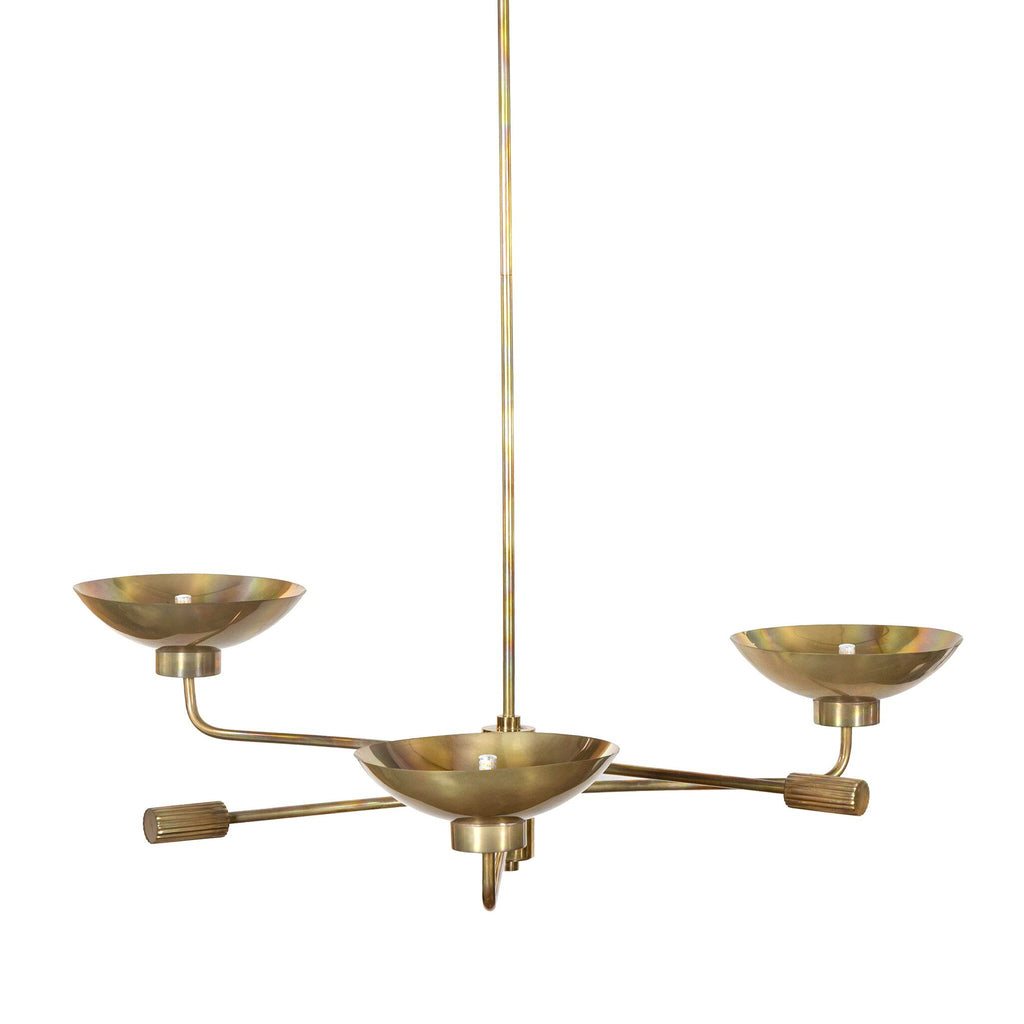 Lund Chandelier - Burnt Brass