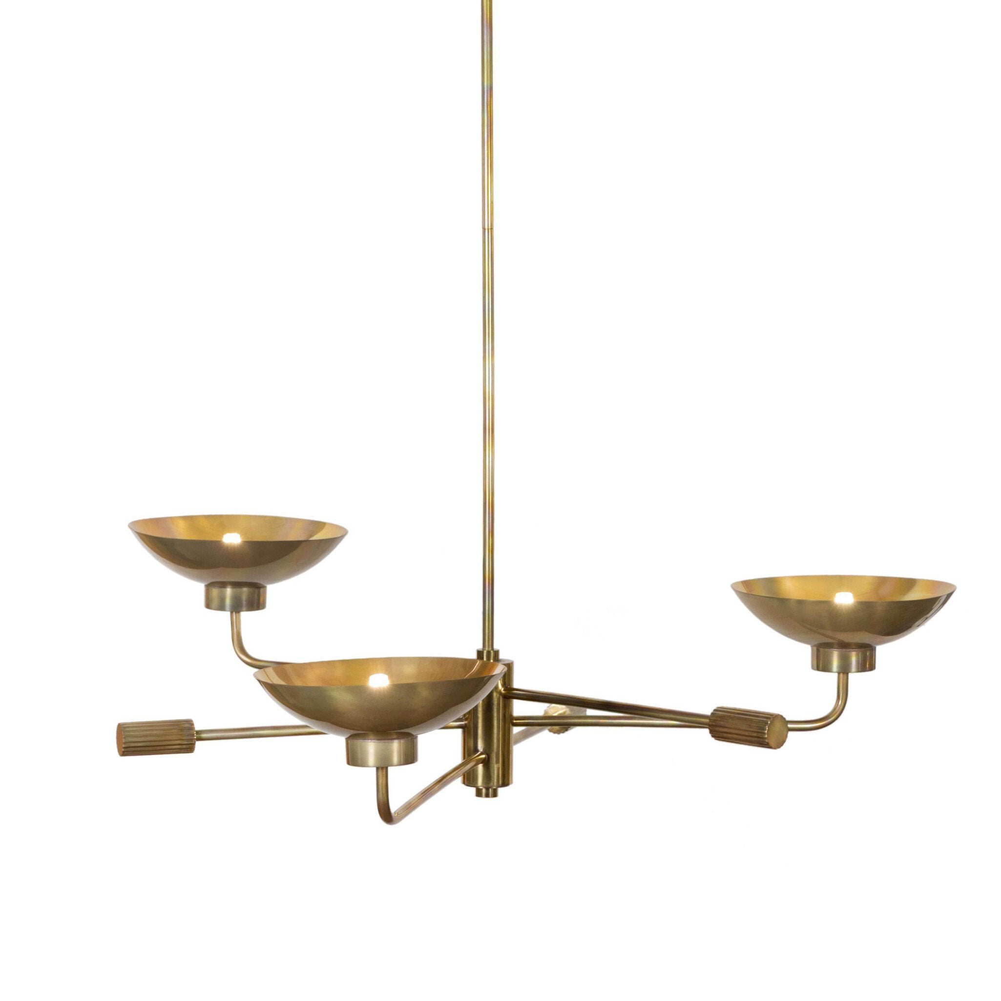 Lund Chandelier - Burnt Brass