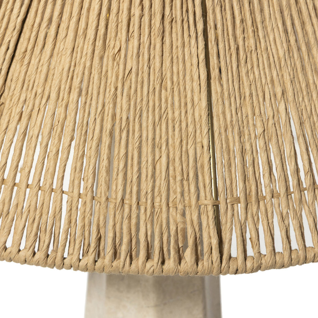 Astra Table Lamp - Cream Italian Marble