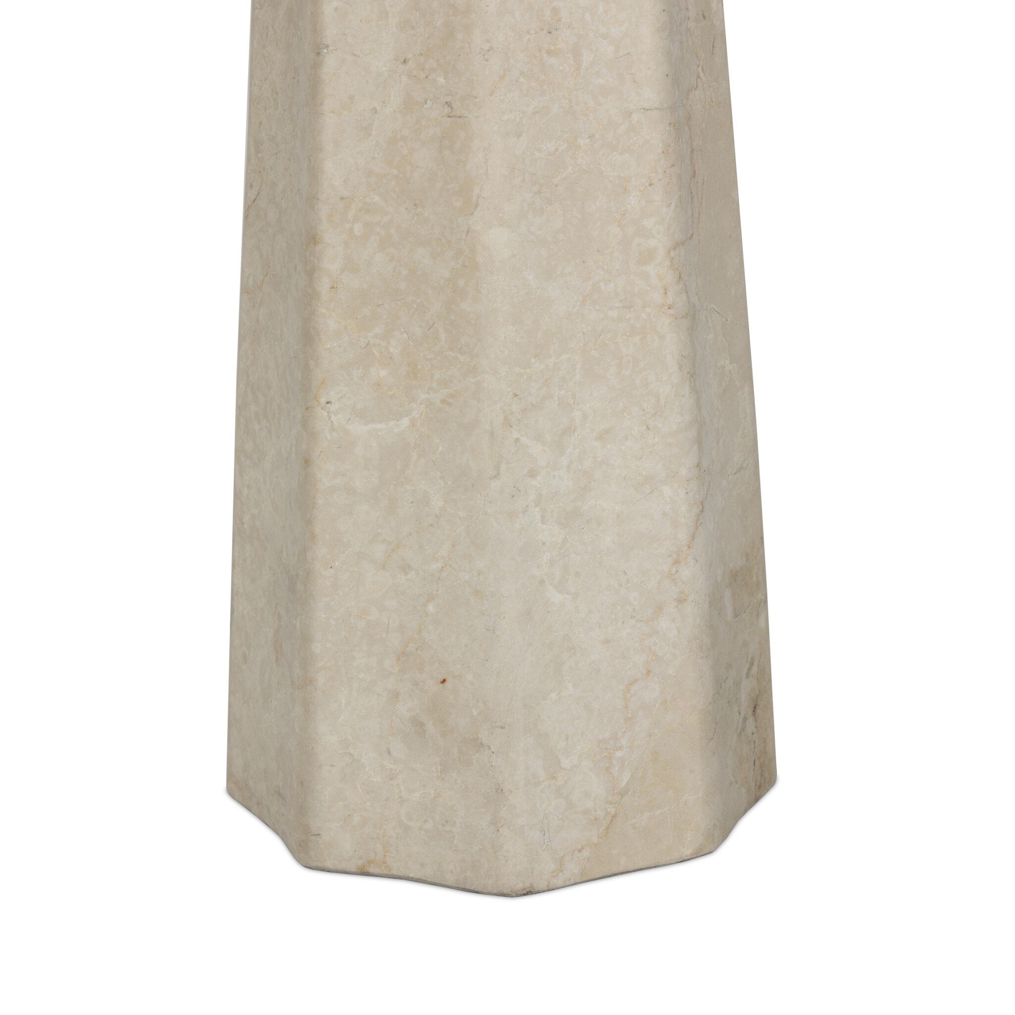 Astra Table Lamp - Cream Italian Marble