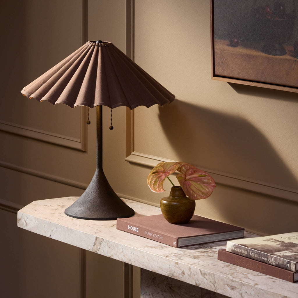 Fiorella Table Lamp - Black Wrought Iron