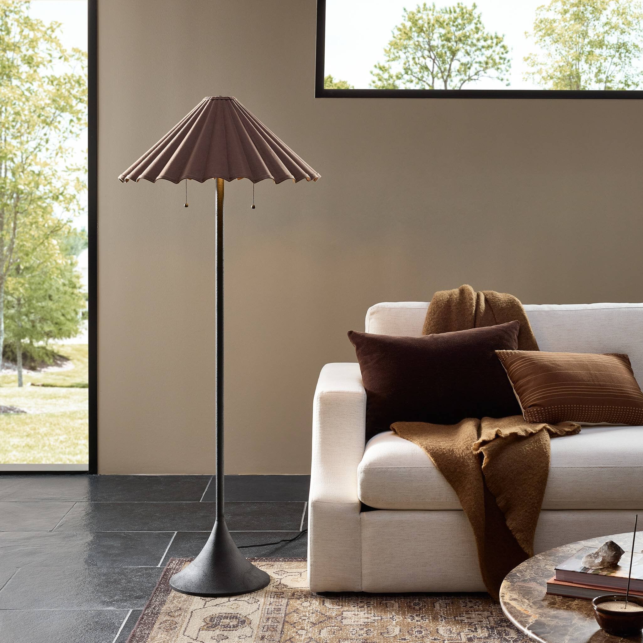 Fiorella Floor Lamp - Black Wrought Iron