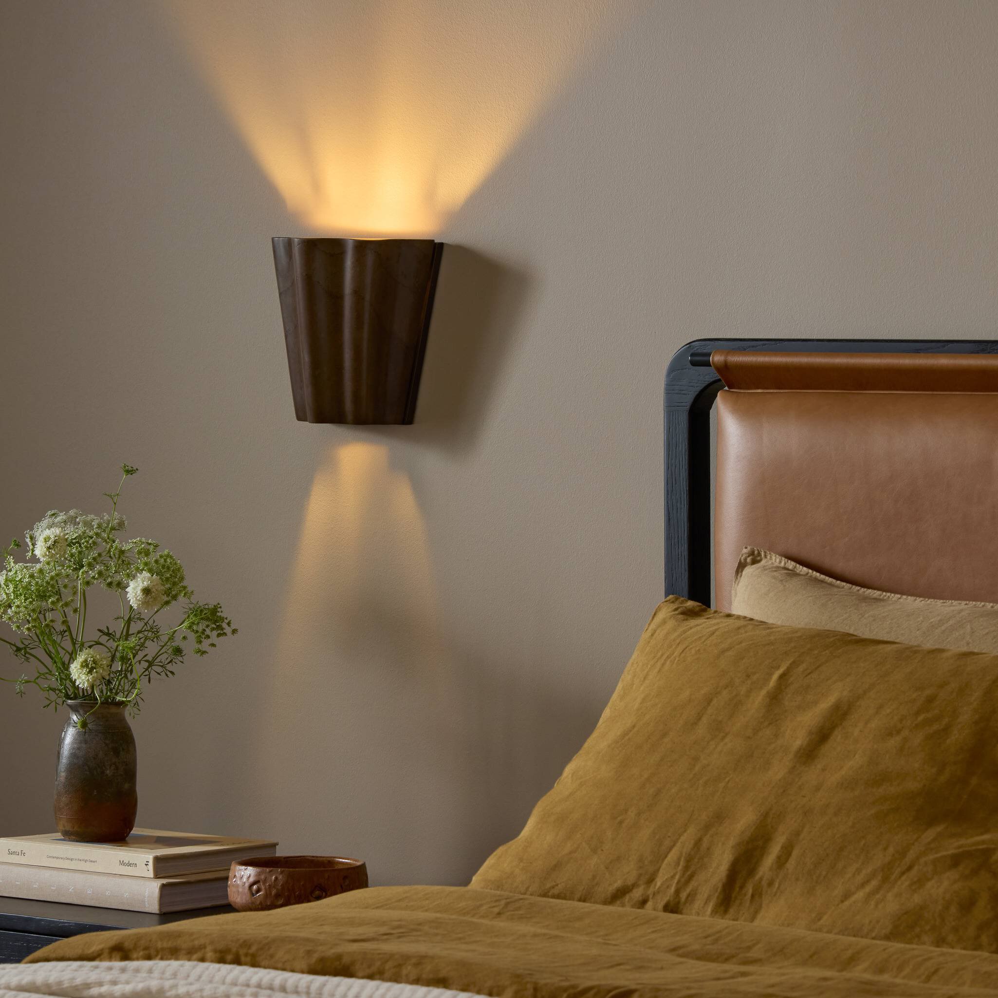 Astra Sconce - Brown Italian Marble