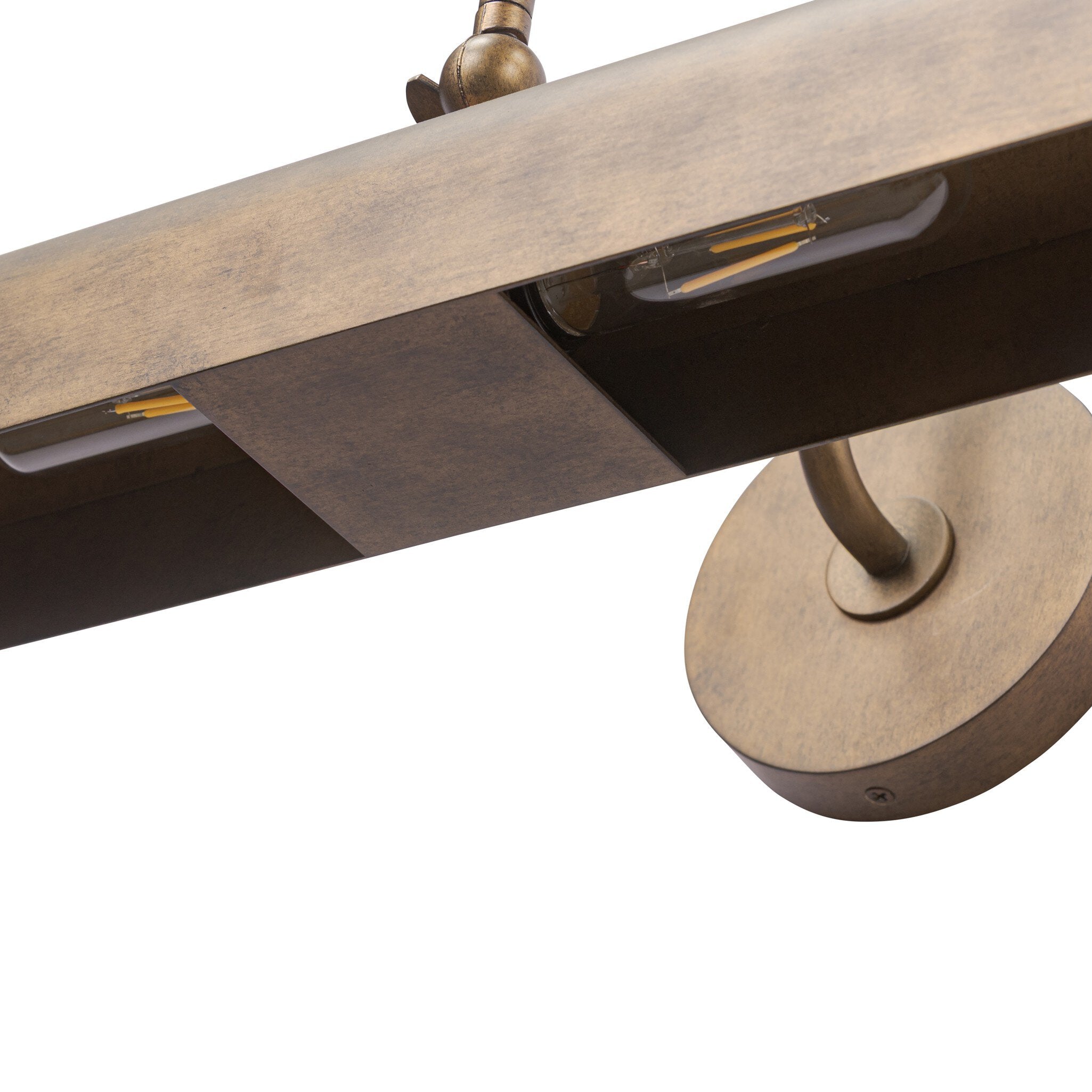 Benno Picture Light - Burnished Brass Iron