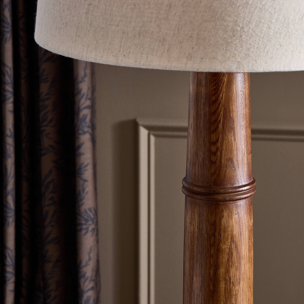 Nerissa Floor Lamp - Warm Brown Oak