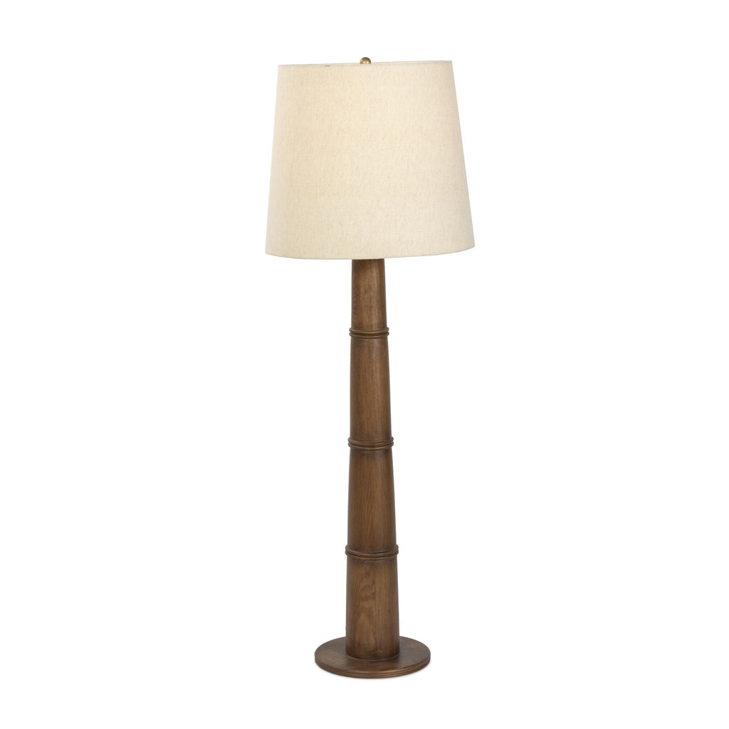 Nerissa Floor Lamp - Warm Brown Oak