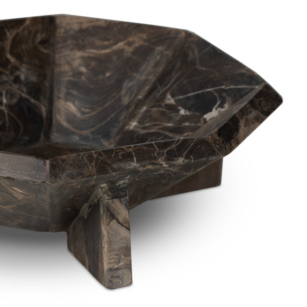 Kasa Bowl - Rocky Brown Marble