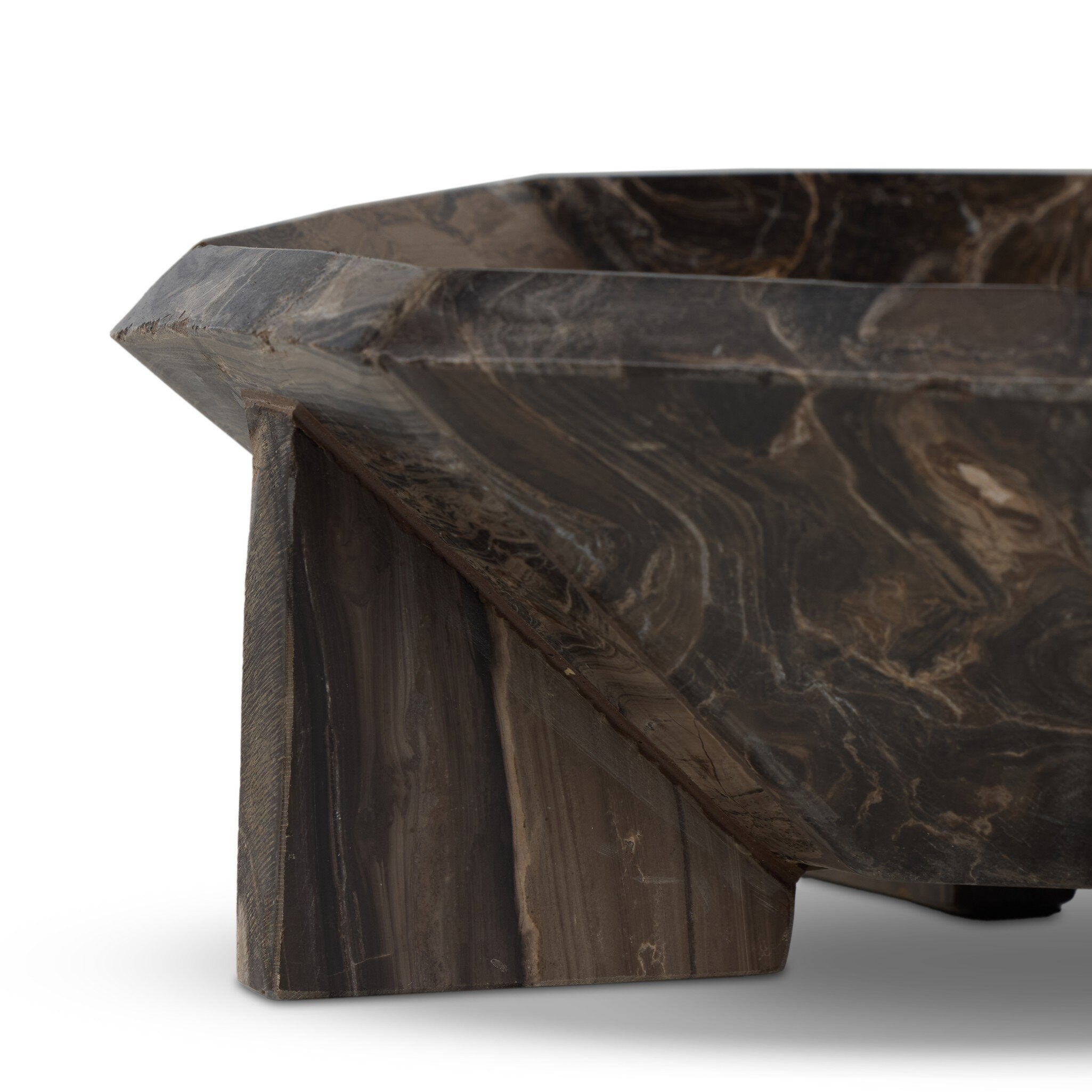 Kasa Bowl - Rocky Brown Marble