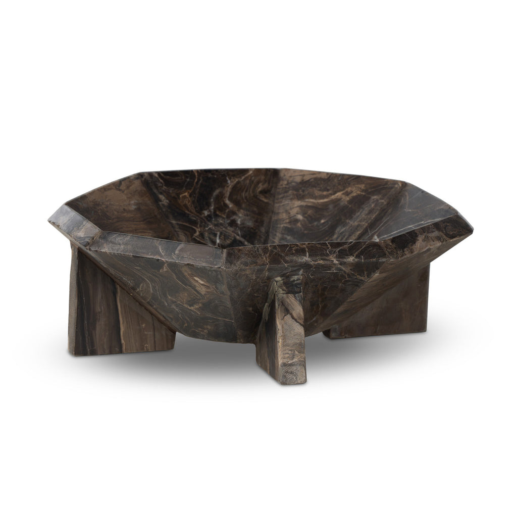 Kasa Bowl - Rocky Brown Marble