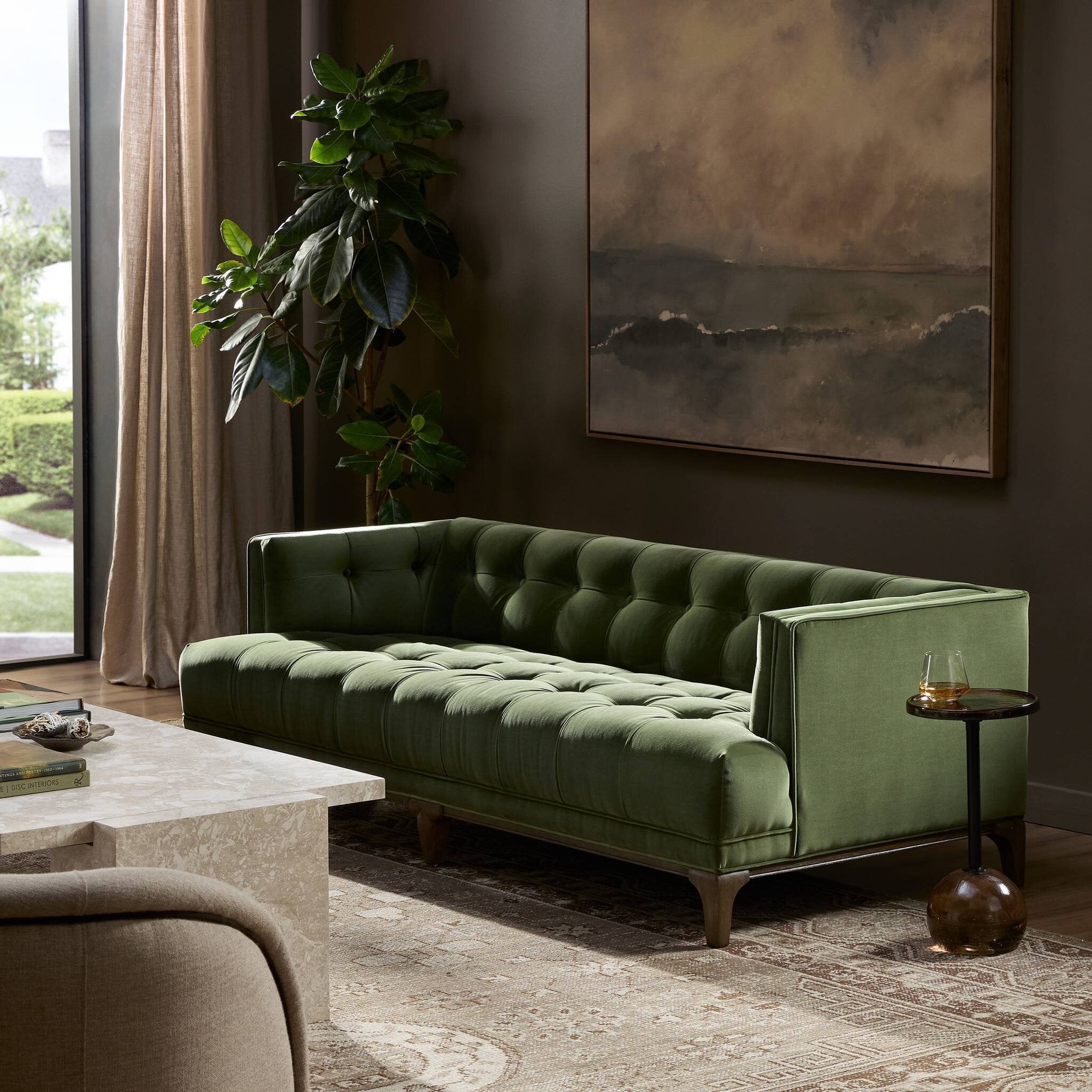 Dylan Sofa - Sapphire Olive | 78"