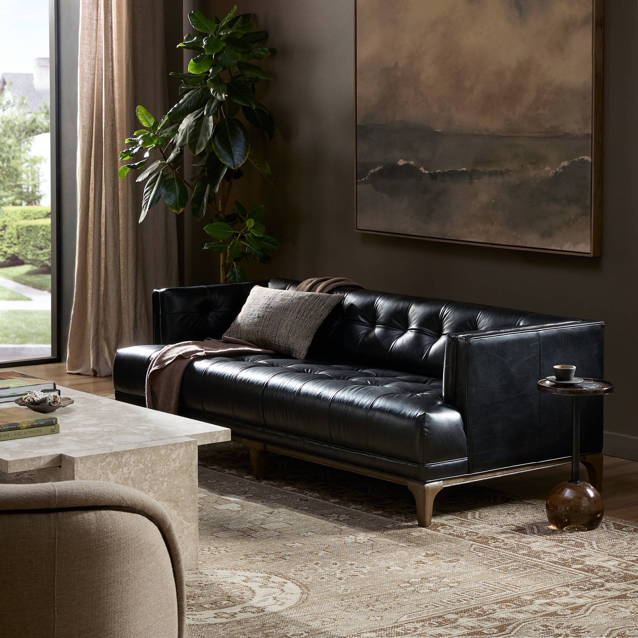 Dylan Sofa - Rider Black | 78"