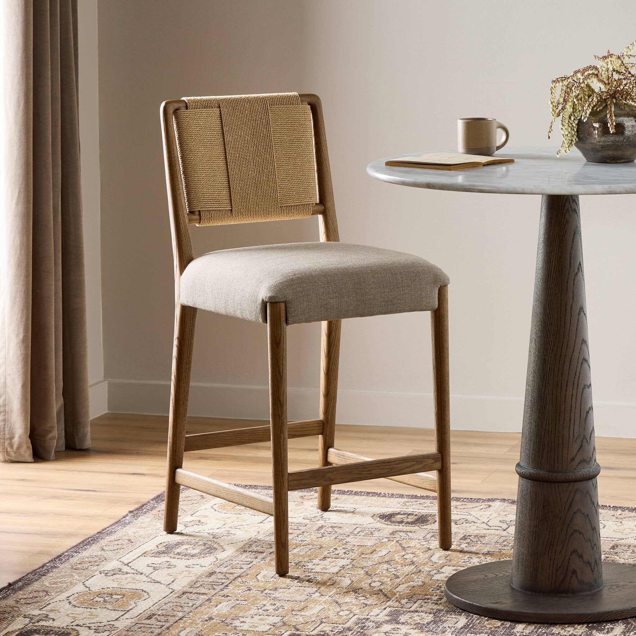 Rothler Bar Stool - Alcala Wheat