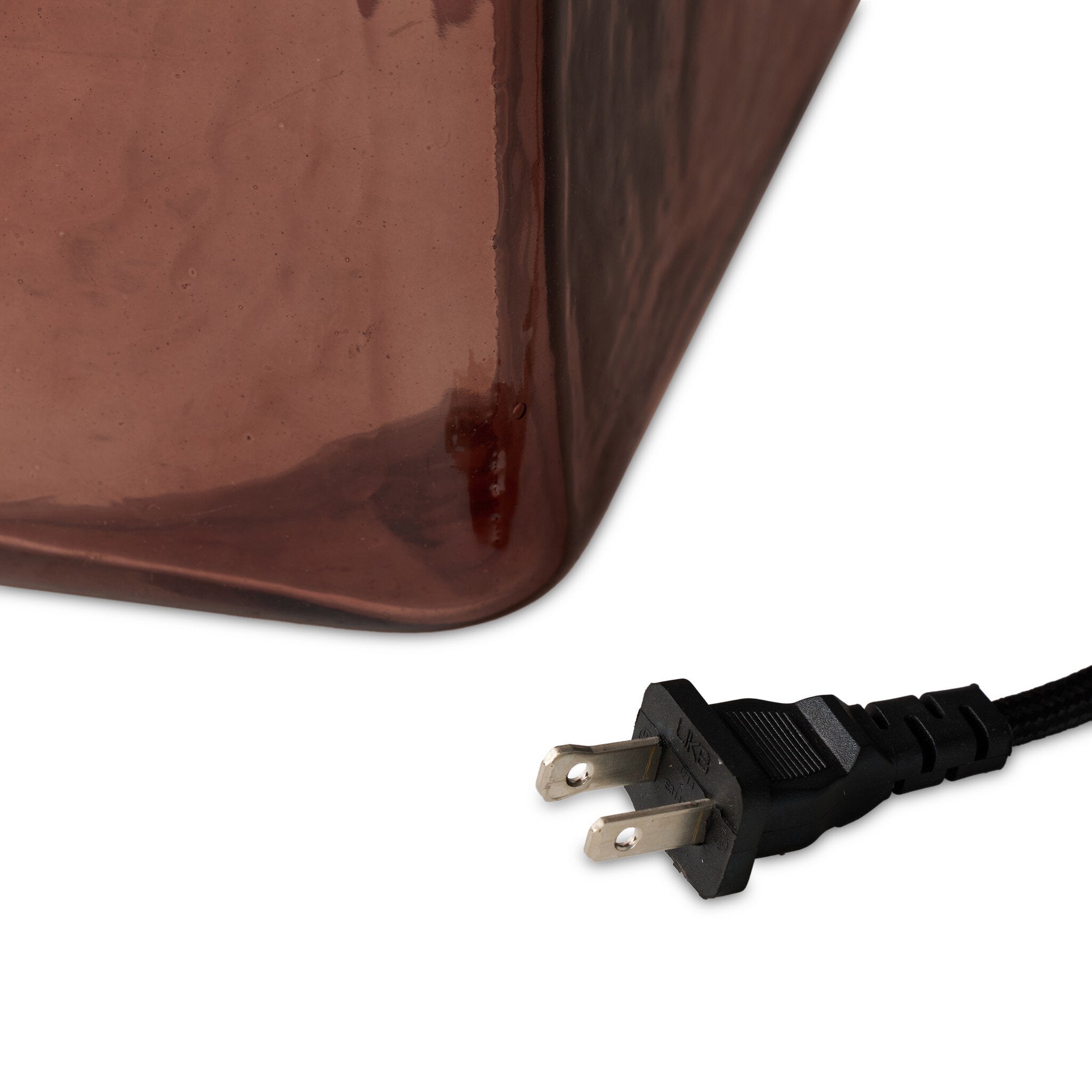 Saylor Table Lamp - Brown Cast Glass